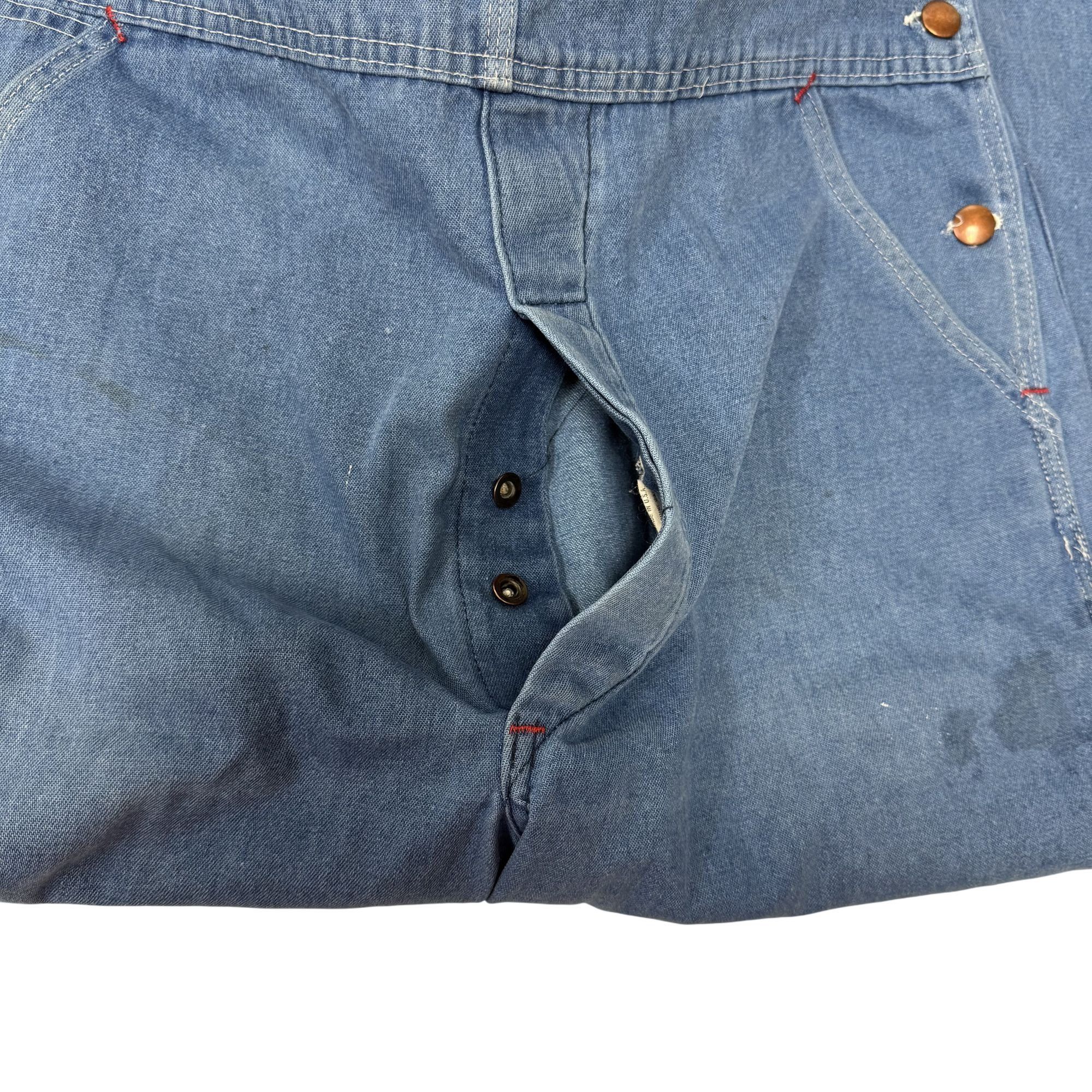 Big Mac Vtg Big Mac Blue Jean Square Bak BIB Overalls Size US 38 / EU 54 - 6 Thumbnail