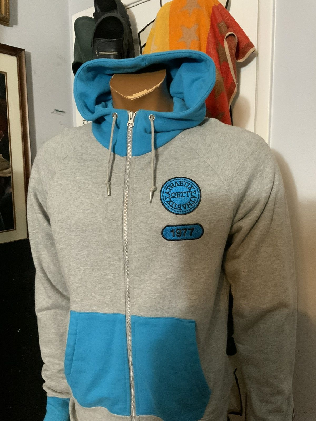 Nike Nike NSW Greek Letter Fraternity Alpha Aw77 1977 Zip Hoodie Size US S / EU 44-46 / 1 - 13 Thumbnail