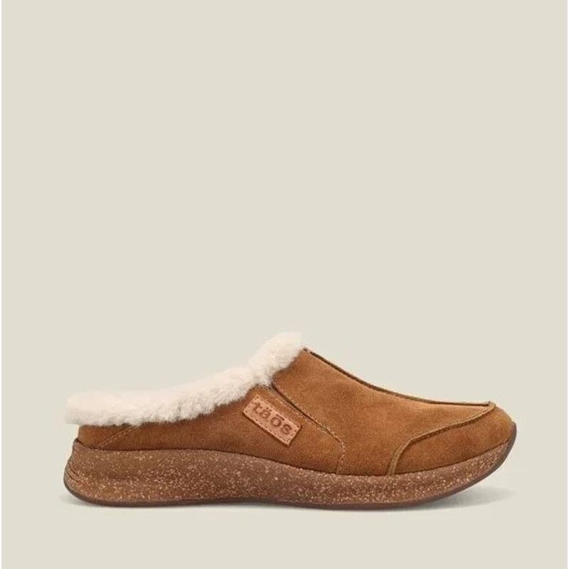 Taos Taos Future Chestnut Suede Faux Fur Slippers Clogs Mules Size US 9 / IT 39 - 7 Thumbnail