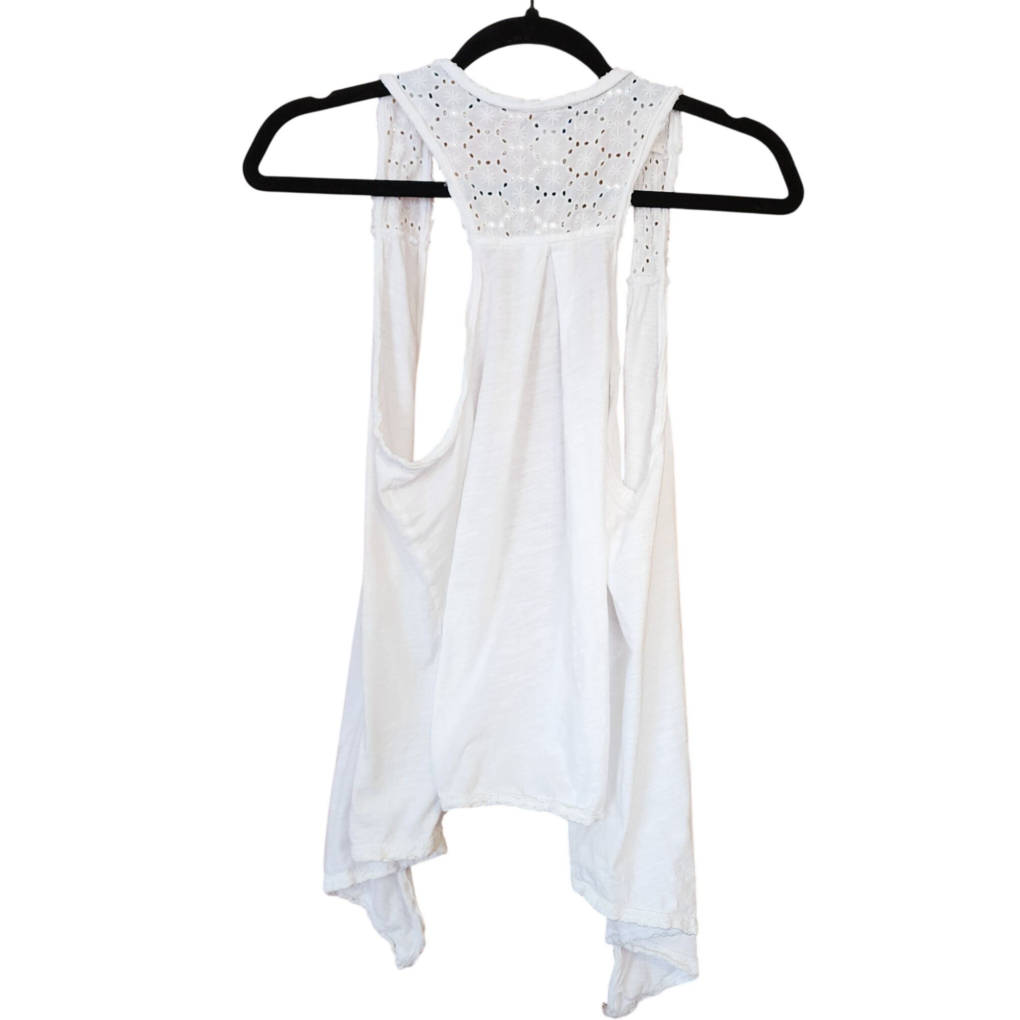 Other American Eagle white eyelet lace vest Womens size Large Size L / US 10 / IT 46 - 2 Thumbnail