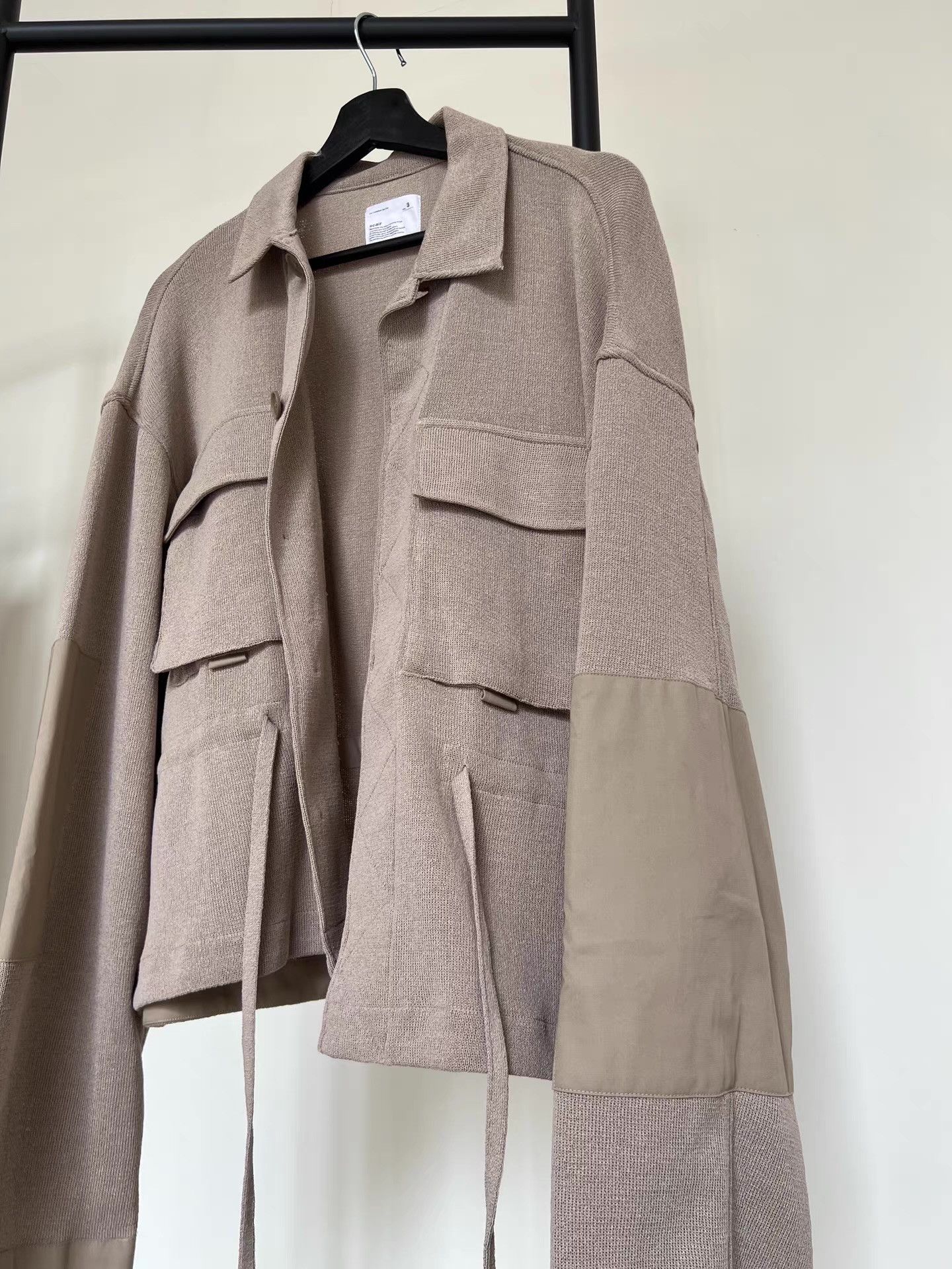 Vintage Scair Vintage Textured Boxy Cropped Panel Jacket Q13 Size US M / EU 48-50 / 2 - 4 Thumbnail