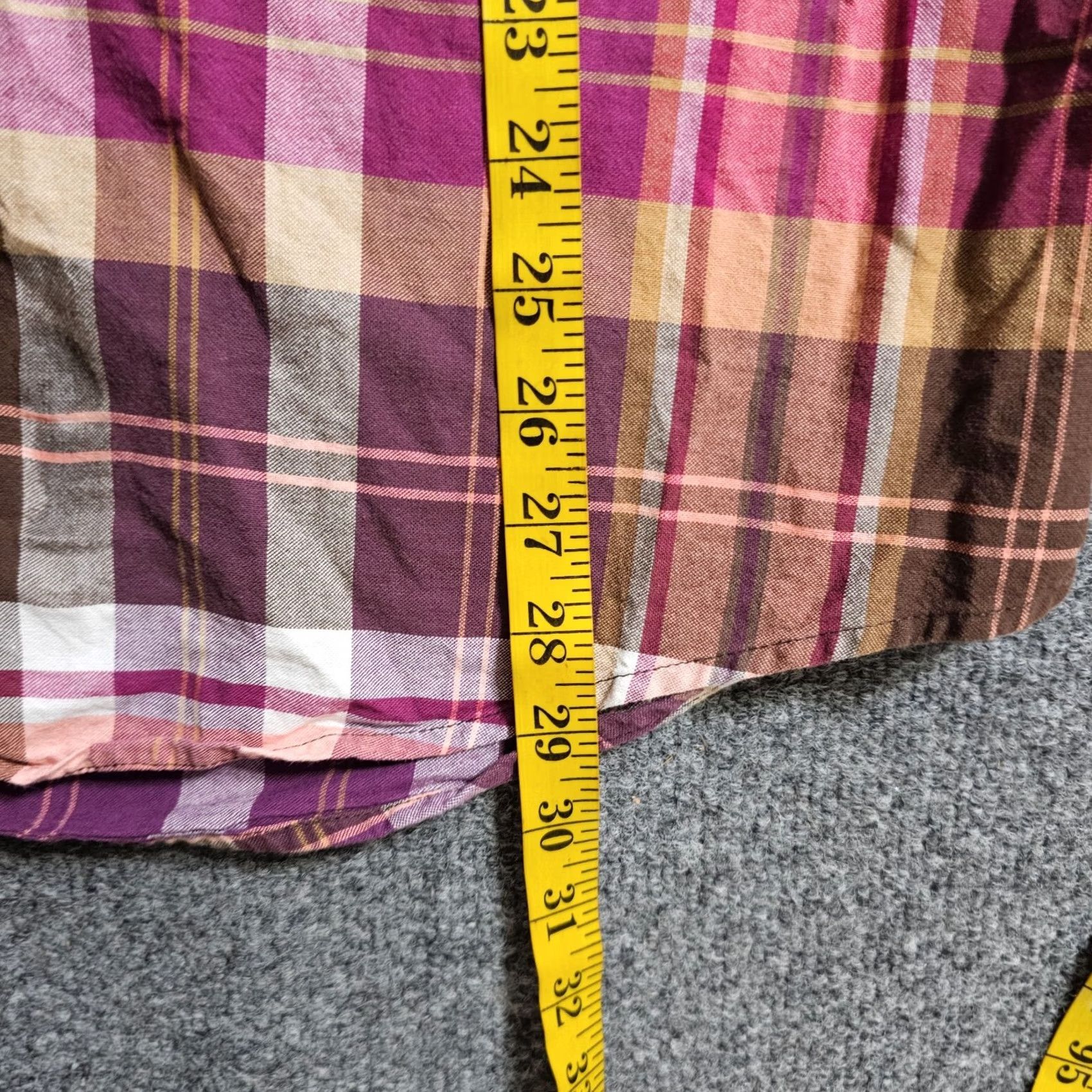 Pinko Cinch Shirt Mens Size Medium Pink Purple Plaid Button Long Sleeve Casual Western Size US M / EU 48-50 / 2 - 7 Thumbnail