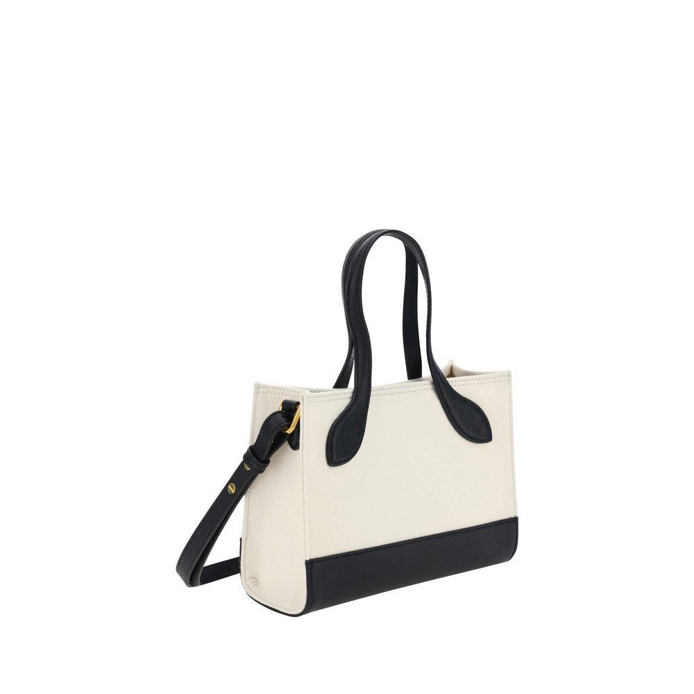 Bally Bally White and Black Leather Mini Handbag Size ONE SIZE - 3 Thumbnail