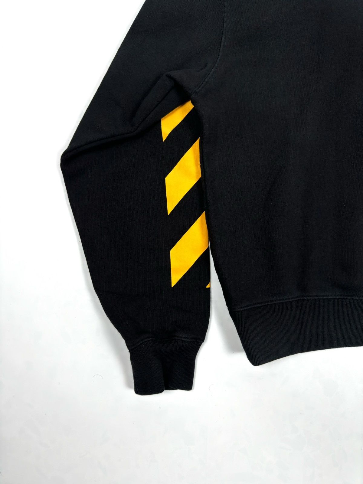 Off-White Off-White Black Caravaggio Diagonal Hoodie Size US M / EU 48-50 / 2 - 9 Thumbnail