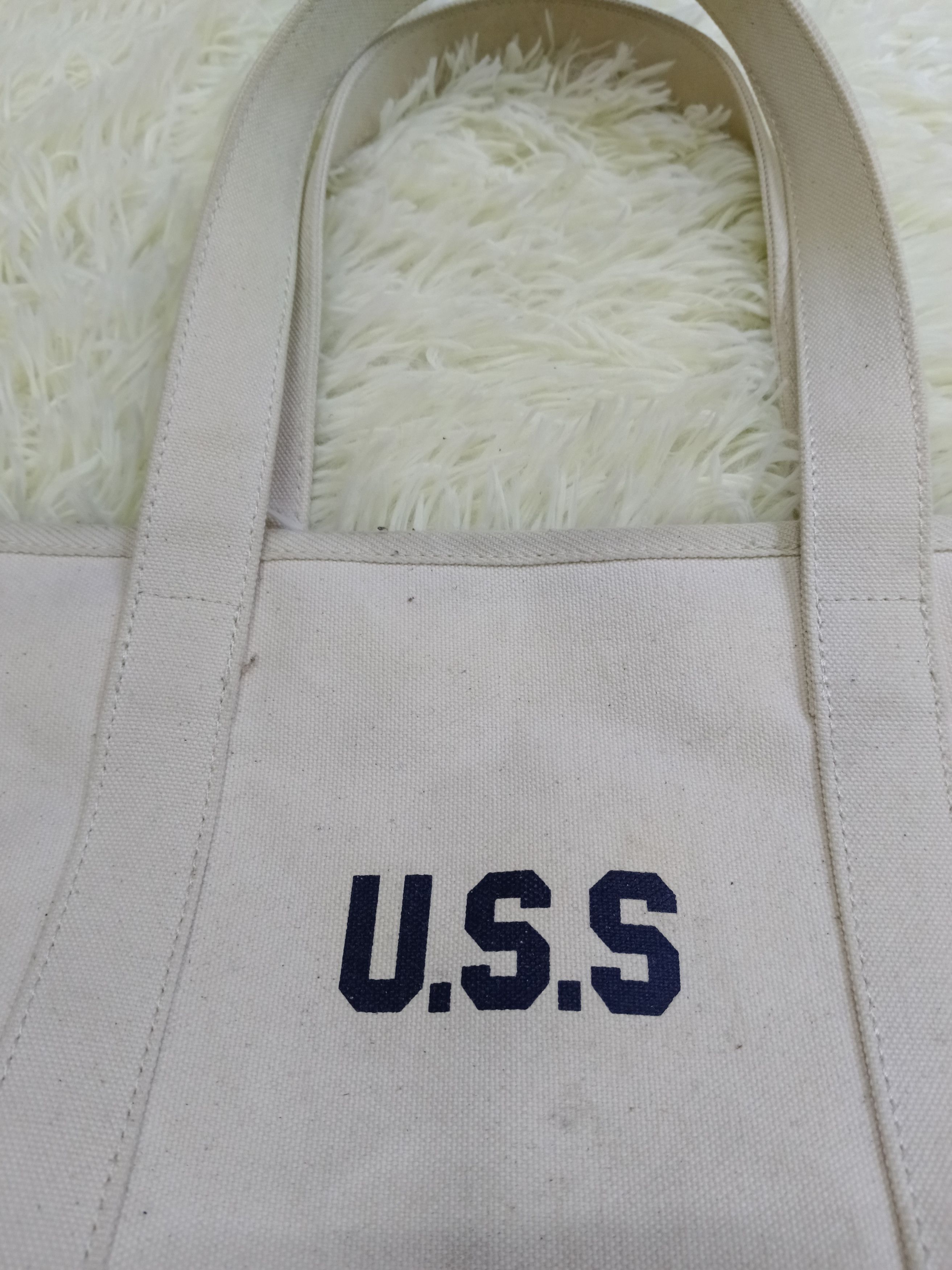 Bape RARE Ursus Bape "U.S.S" Heavy Canvas Tote Bag Size ONE SIZE - 5 Thumbnail