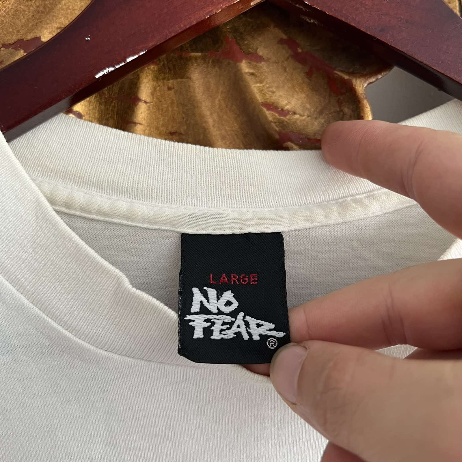 No Fear NO FEAR Single Stitch Vintage Graphic Tee Shirt 90s Size US L / EU 52-54 / 3 - 6 Thumbnail