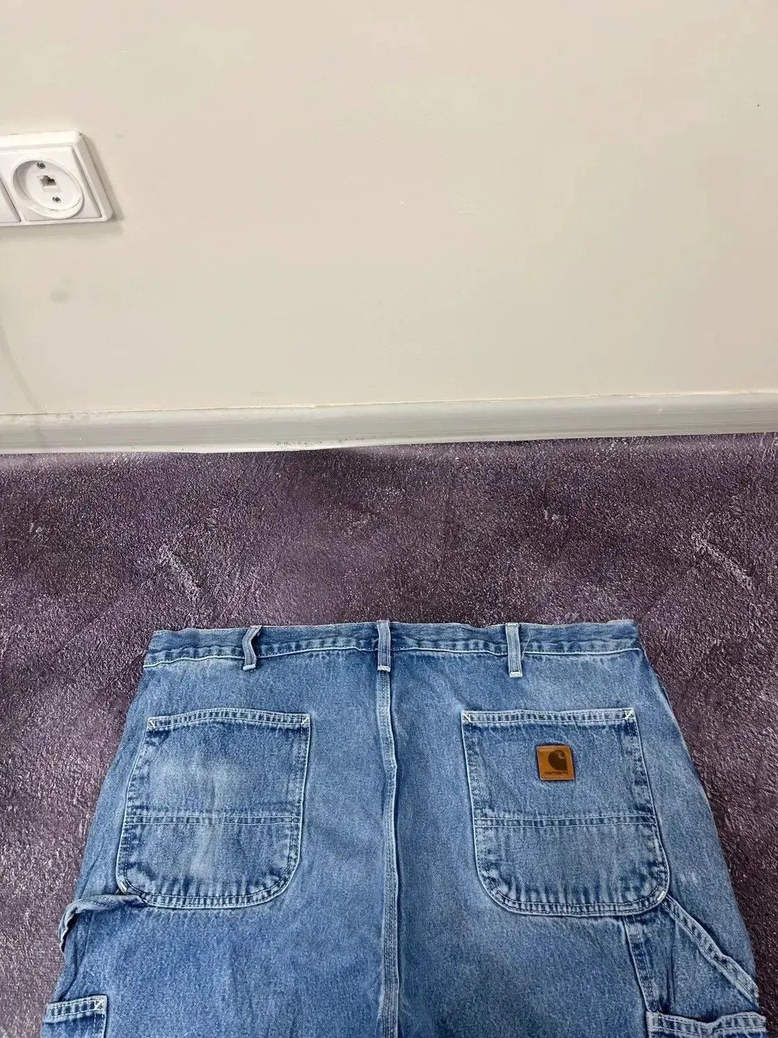 Carhartt × Vintage Vintage 90s Carhartt Faded Blue Denim Work Hype Baggy Jeans Size US 40 / EU 56 - 5 Thumbnail