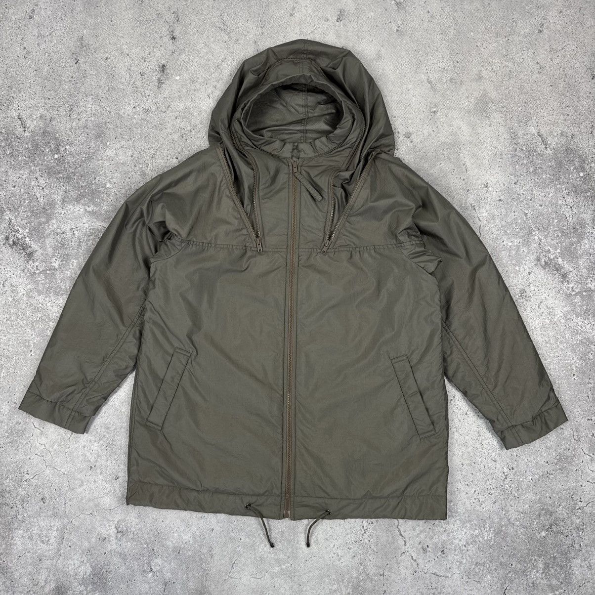 Issey Miyake × Japanese Brand × Vintage Vintage 90s Issey Miyake Windcoat Ninja Padded Jacket Olive Size US S / EU 44-46 / 1 - 2 Thumbnail
