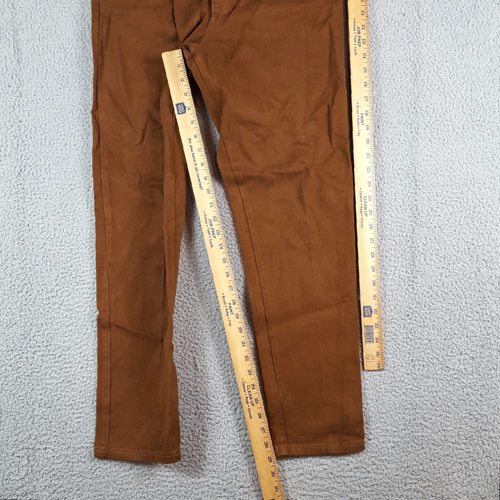 Vintage VINTAGE Memphis Jeans Women's 9 High Waisted Brown Denim Western Tapered Leg 5-Pocket 80s 90s Cowgirl Retro Southwestern Cowboy Shirt Size 30" / US 8 / IT 44 - 5 Thumbnail