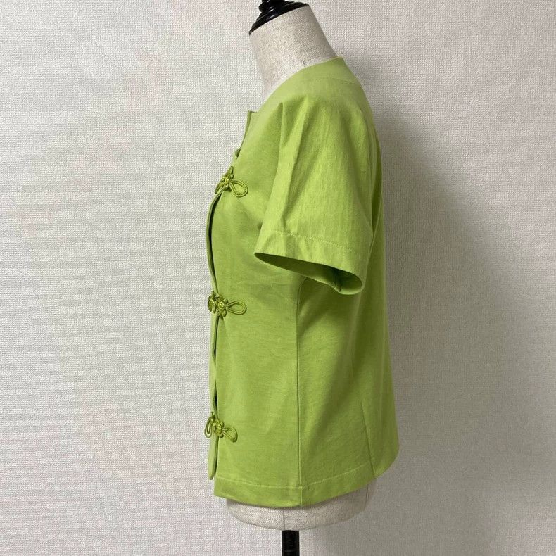 Comme des Garcons Comme Des Garcons Green button-down top Size M / US 6-8 / IT 42-44 - 2 Thumbnail