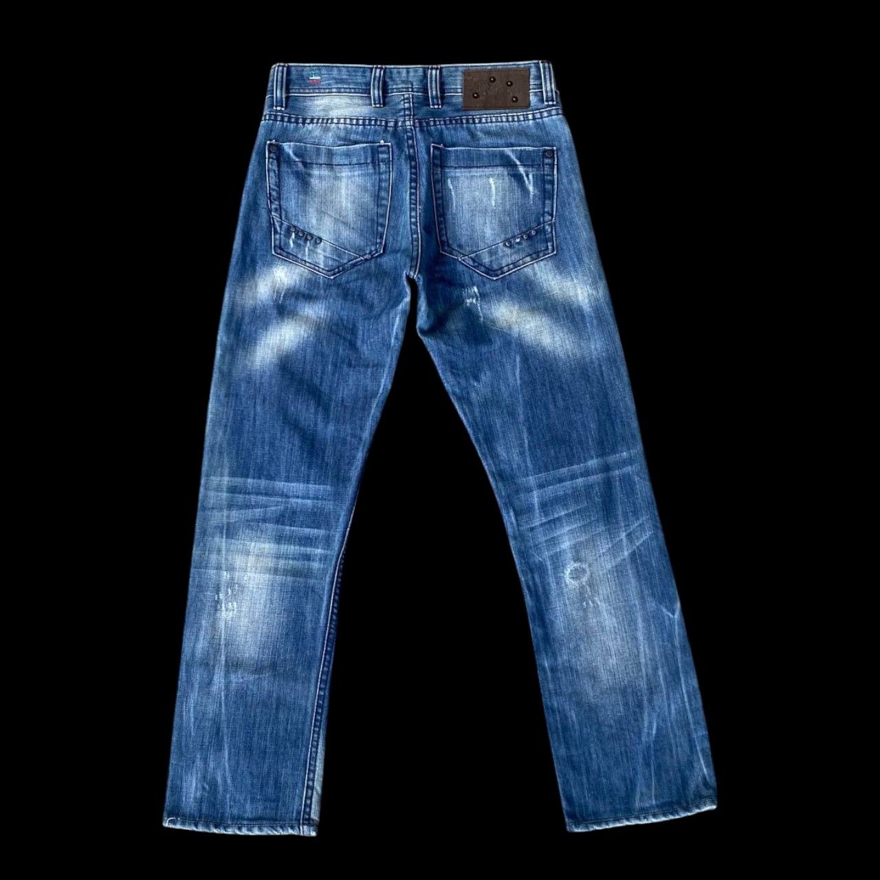 Diesel DIESEL THANAZ 008TS WASH DISTRESSED DENIM ITALY Size US 29 - 8 Thumbnail