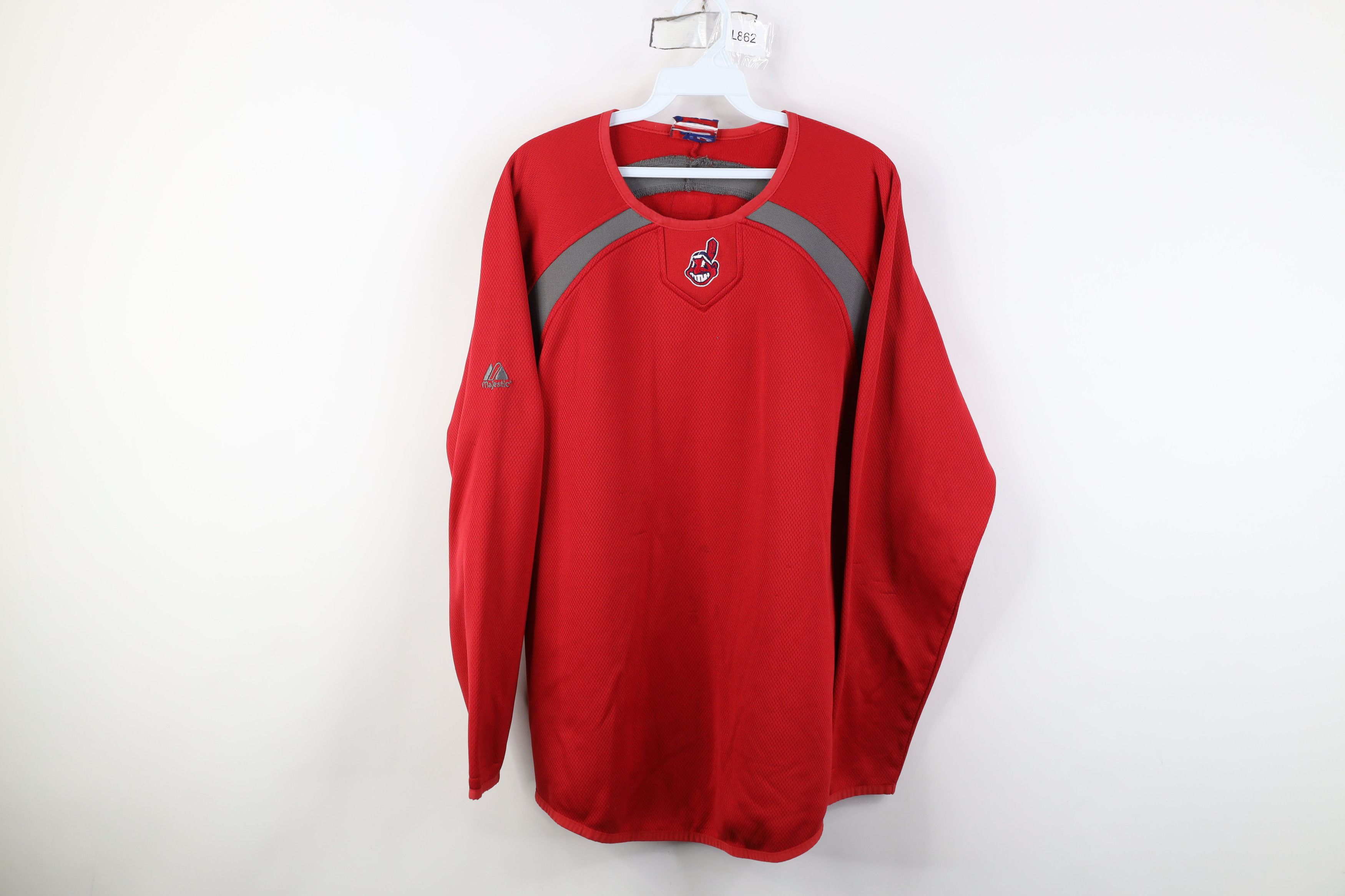 Majestic Vintage Majestic Therma Base Indians Thermal Sweatshirt Size US L / EU 52-54 / 3 - 1 Thumbnail