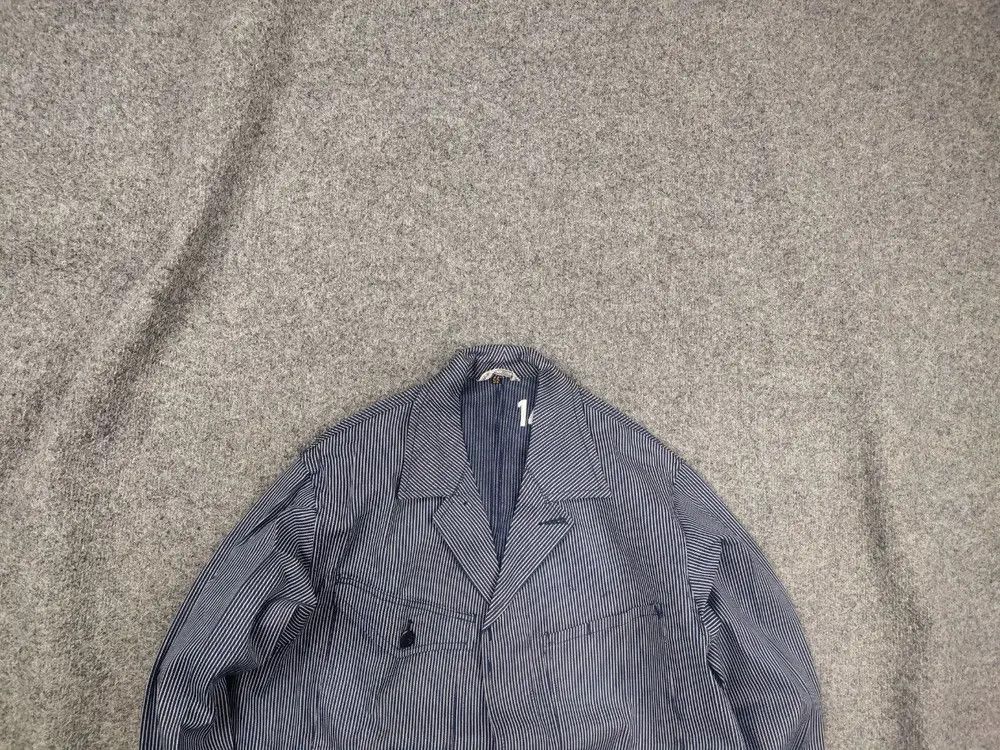 Vintage Marsum Vintage Hickory Stripe French Chore Works Jacket Size US L / EU 52-54 / 3 - 1 Thumbnail