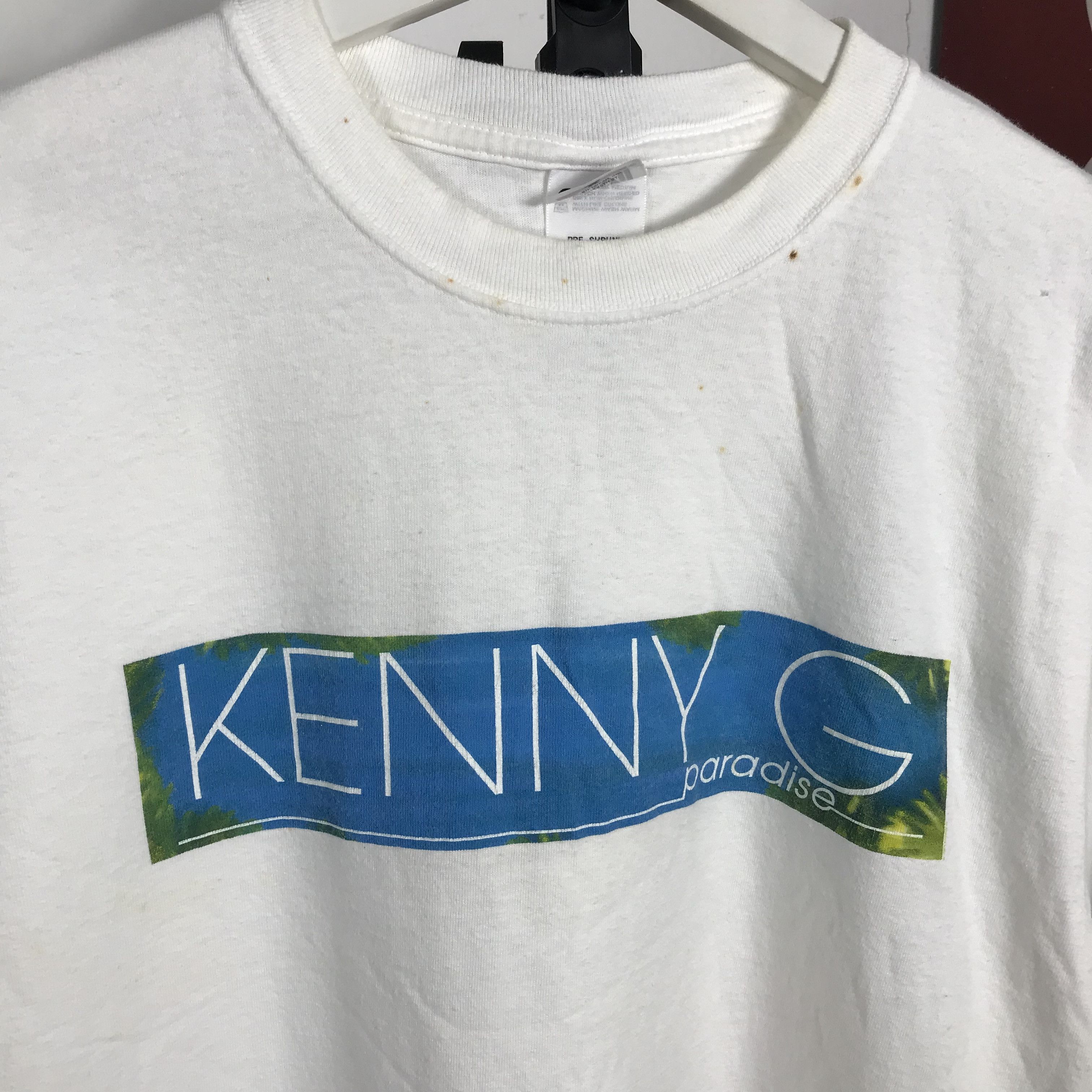 Jazz Cartier Vintage 90S Kenny G : PARADISE BAND JAZZ MUSIC SHIRT Size US L / EU 52-54 / 3 - 4 Thumbnail