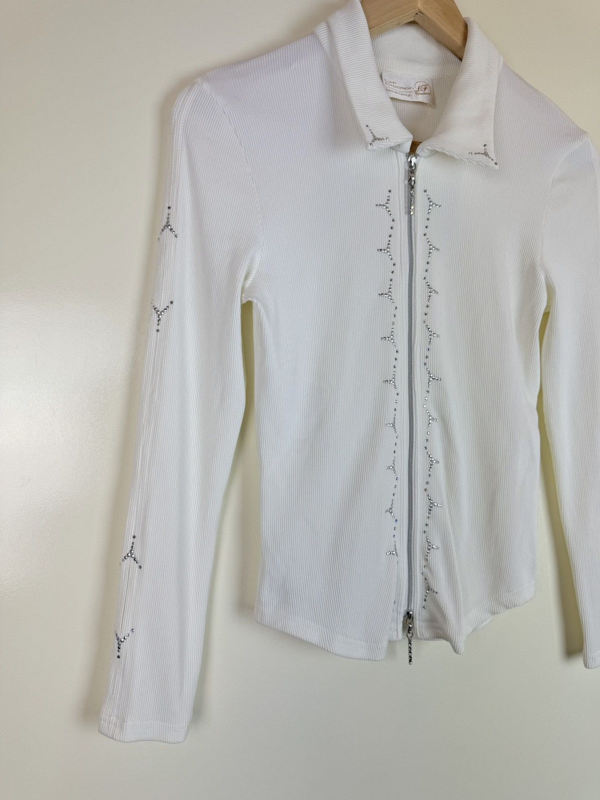 Vintage L&F Creation Swarovski Rib long sleeve Y2K opium Gaultier Size M / US 6-8 / IT 42-44 - 2 Thumbnail