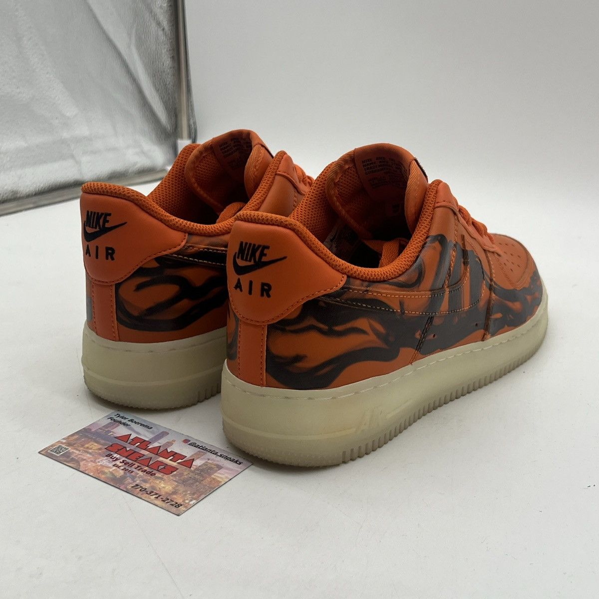 Nike Air Force 1 low Orange skeleton Size US 8 / EU 41 - 5 Thumbnail