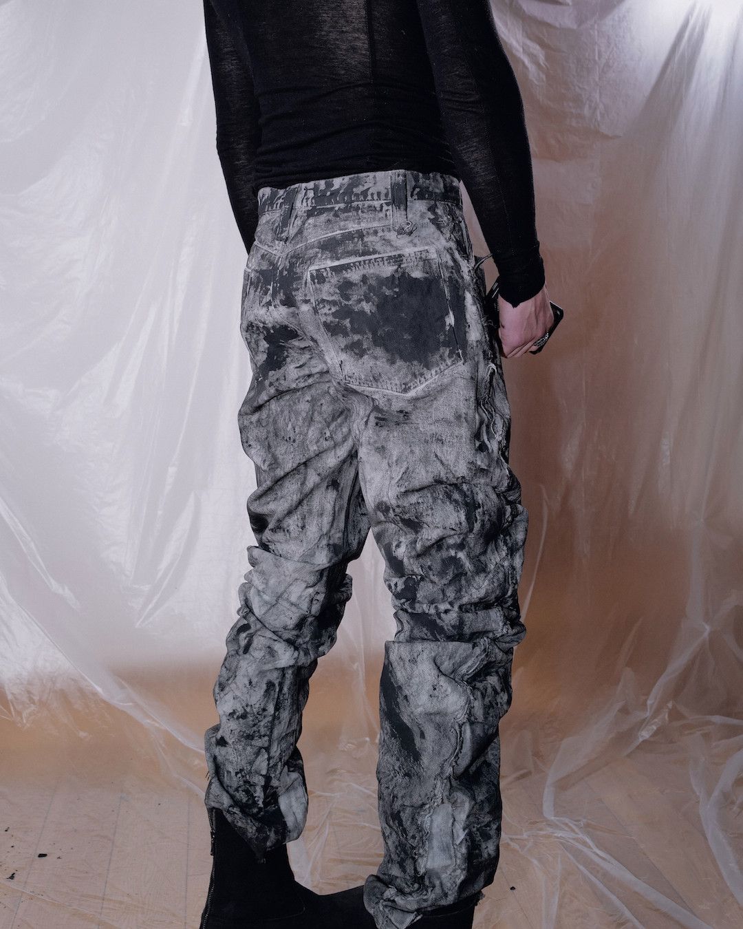 Other J CUT RUBBERED DENIM PANTS Size US 30 / EU 46 - 13 Thumbnail