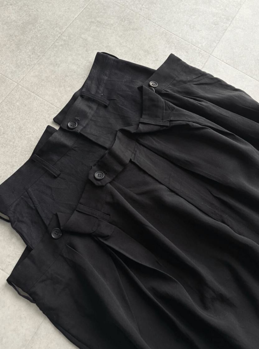 Yohji Yamamoto Yohji Yamamoto - Cu/Ry TWILL 2 PIECE LAYERD PANTS Size 28" / US 6 / IT 42 - 5 Thumbnail