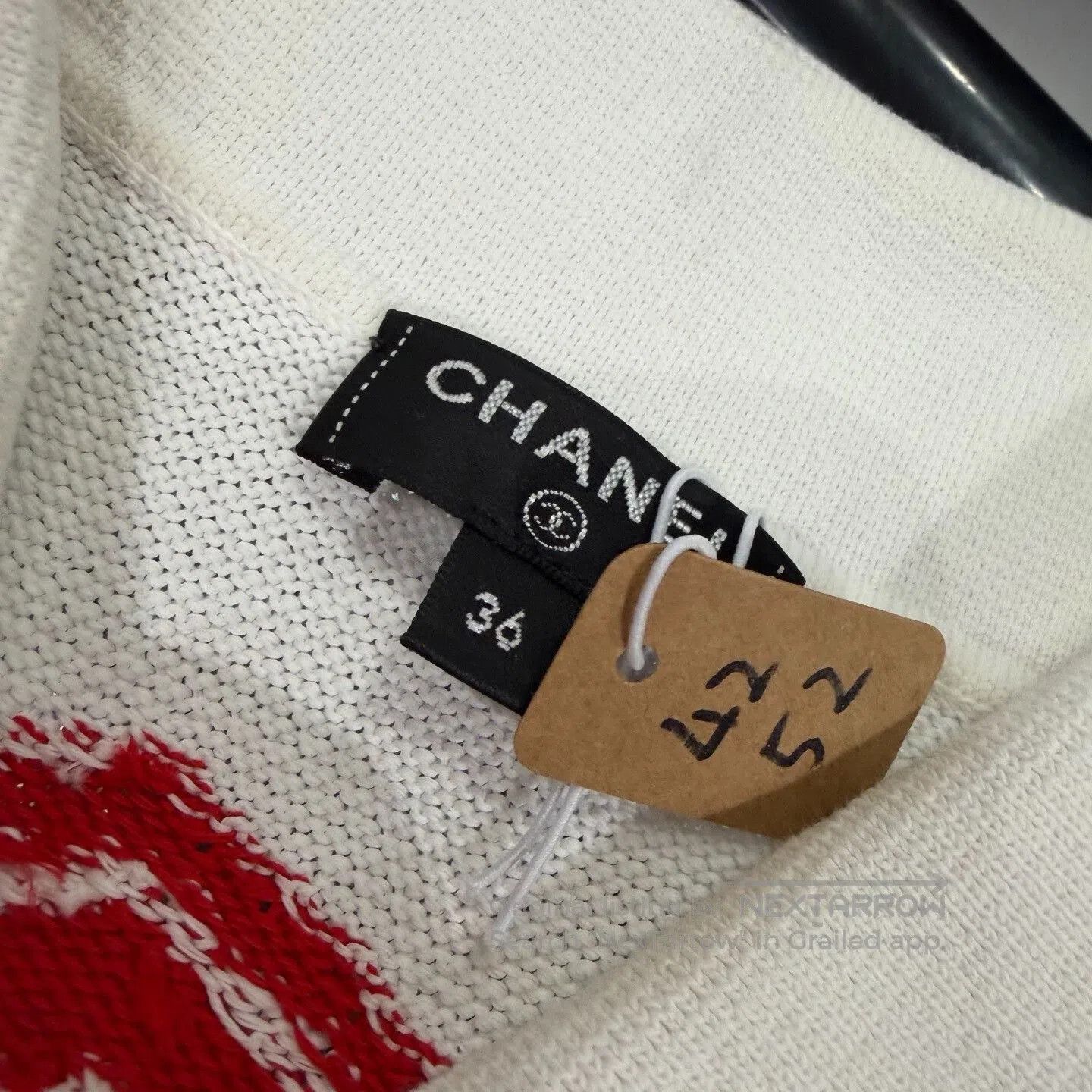 Chanel Chanel Beach Collection Red White Knit Polo. Size XS / US 0-2 / IT 36-38 - 4 Thumbnail