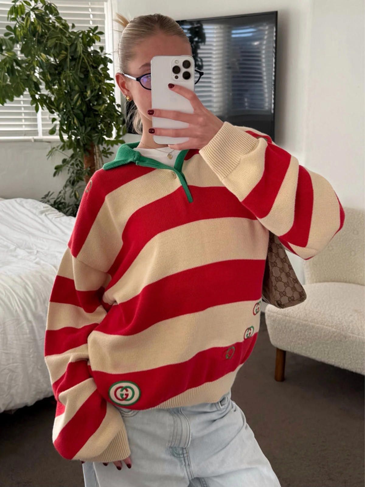 Gucci Gucci striped knit polo jumper Size XL / US 12-14 / IT 48-50 - 2 Thumbnail