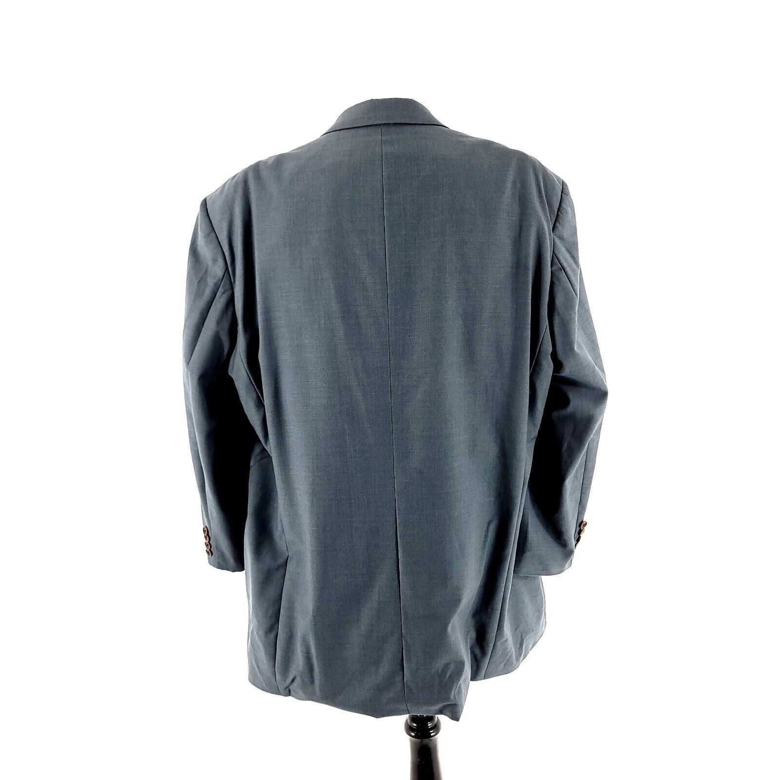 Hugo Boss Hugo Boss Einstein Wool 3 Button Blazer 48L Gray Blue Basket Size 48L - 6 Thumbnail