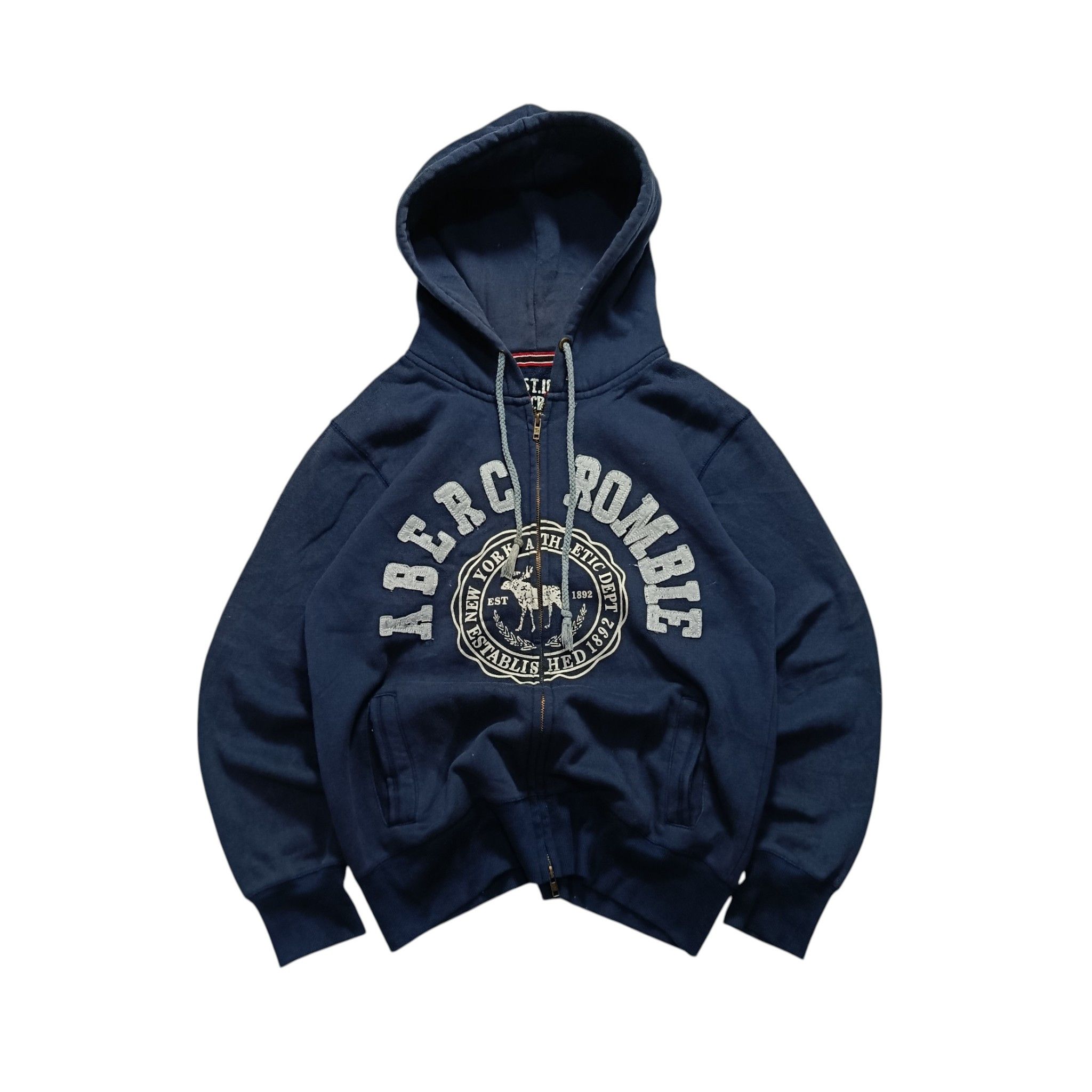 Abercrombie & Fitch Vintage Abercrombie Collegiate Zip Hoodie Size US M / EU 48-50 / 2 - 1 Thumbnail