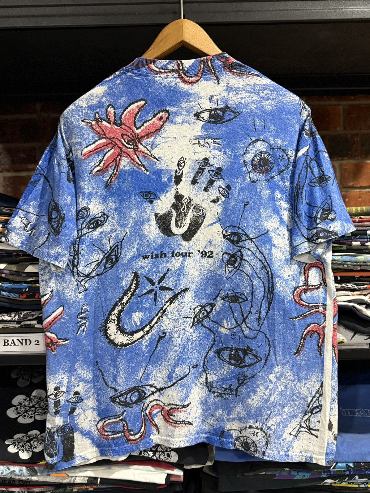 Band Tees × Vintage Vintage 90s The Cure Wish Tour Brockum Tee Size US L / EU 52-54 / 3 - 8 Thumbnail