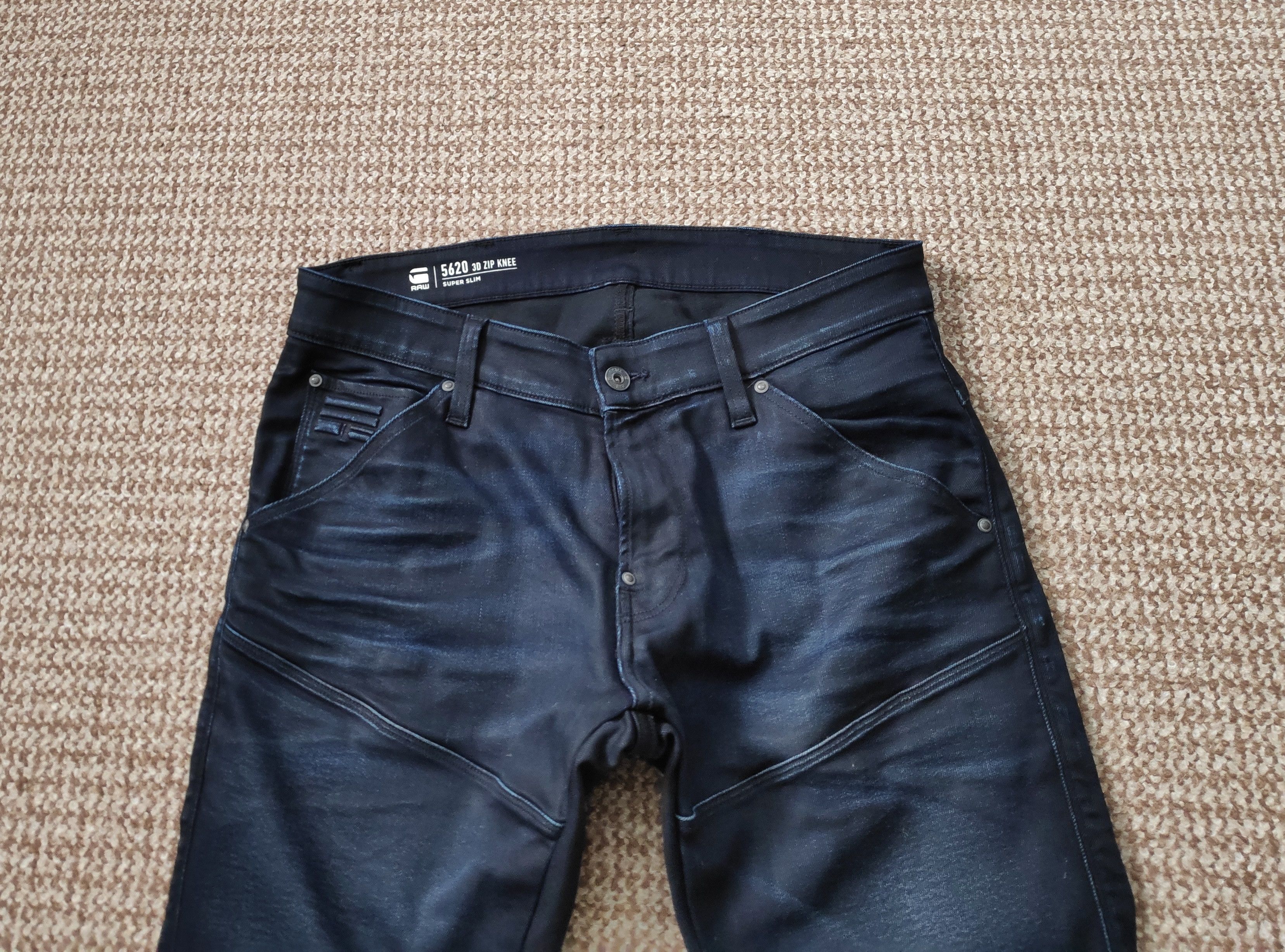 G-Star G-Star Raw 5620 3D Zip Knee Super Slim Denim Jeans W32 L32 Size US 32 / EU 48 - 2 Thumbnail