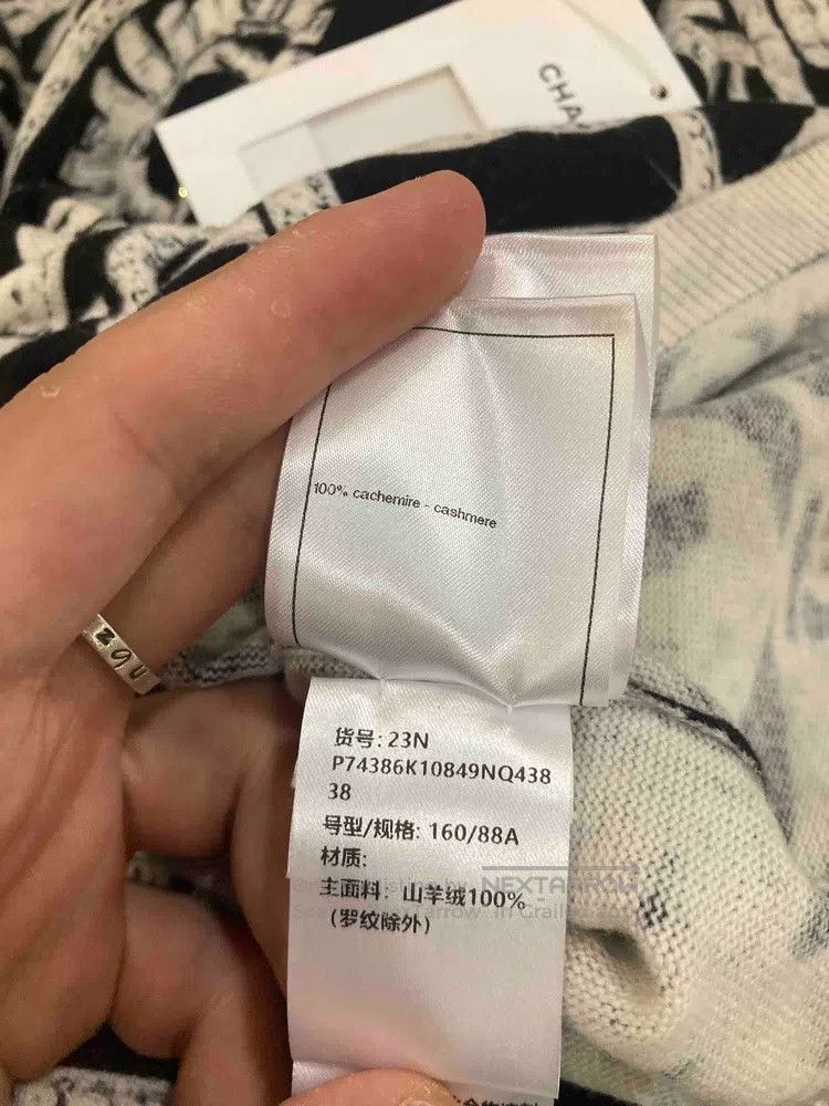 Chanel Chanel Ski series black and white graffiti cardigan long s Size XS / US 0-2 / IT 36-38 - 5 Thumbnail