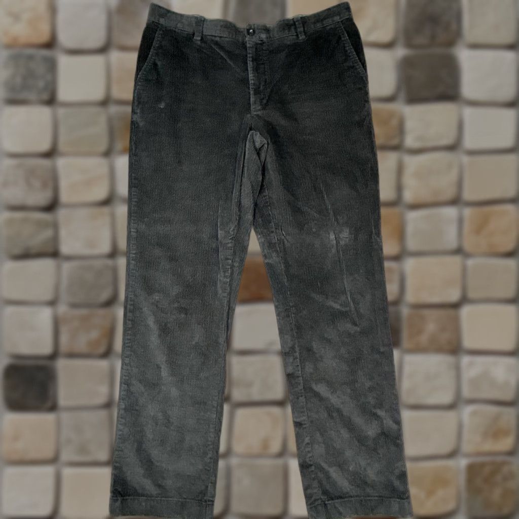 Vintage L.L.Bean Pants Mens 36 Dark Gray Cotton Corduroy Classic Fit 36x33 Dark Gray Corduroy Casual Pants Mens Regular Waist 36 Vintage Size US 36 / EU 52 - 1 Thumbnail
