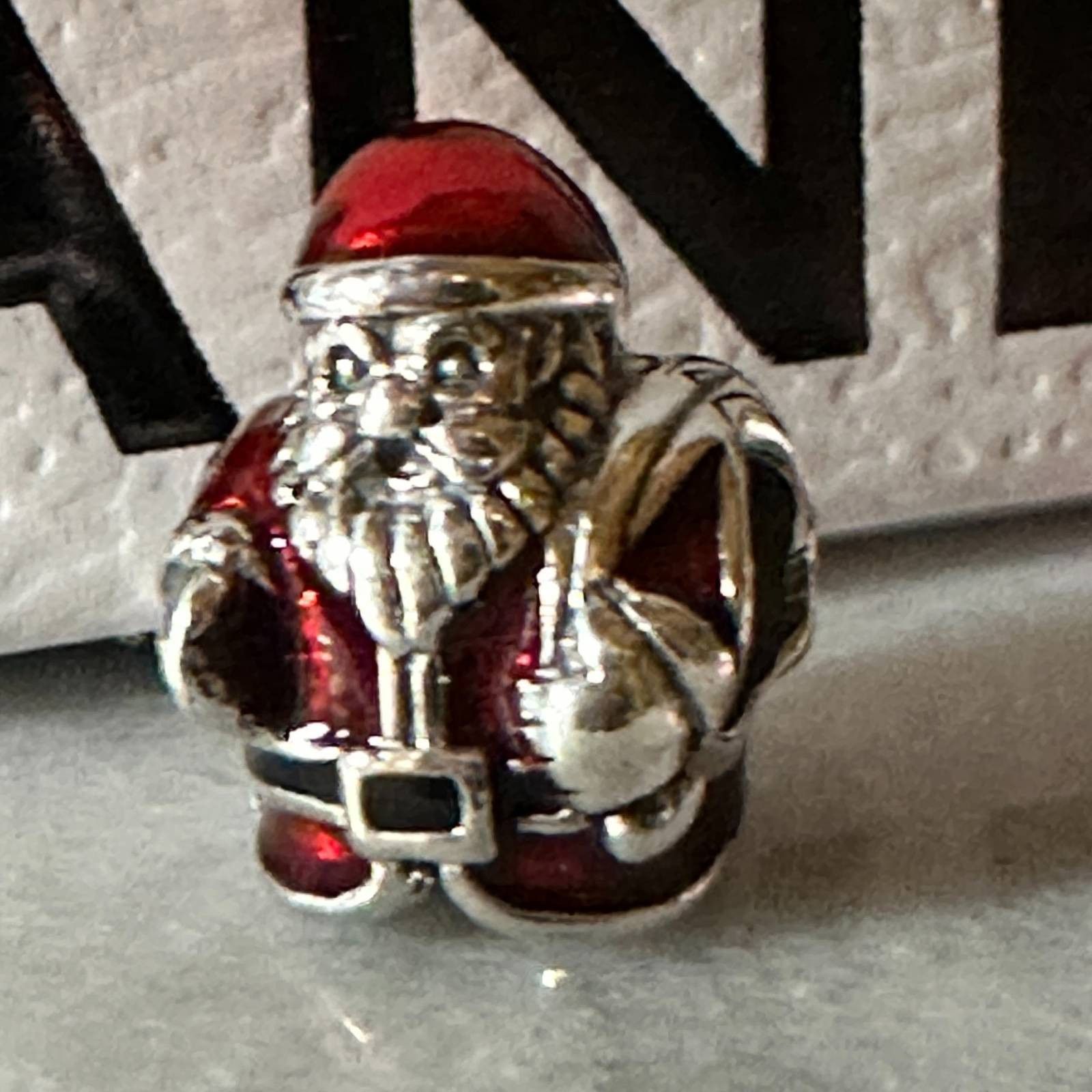 pandora Authentic Pandora St. Nick Santa Charm Retired Christmas 791 Size ONE SIZE - 2 Thumbnail
