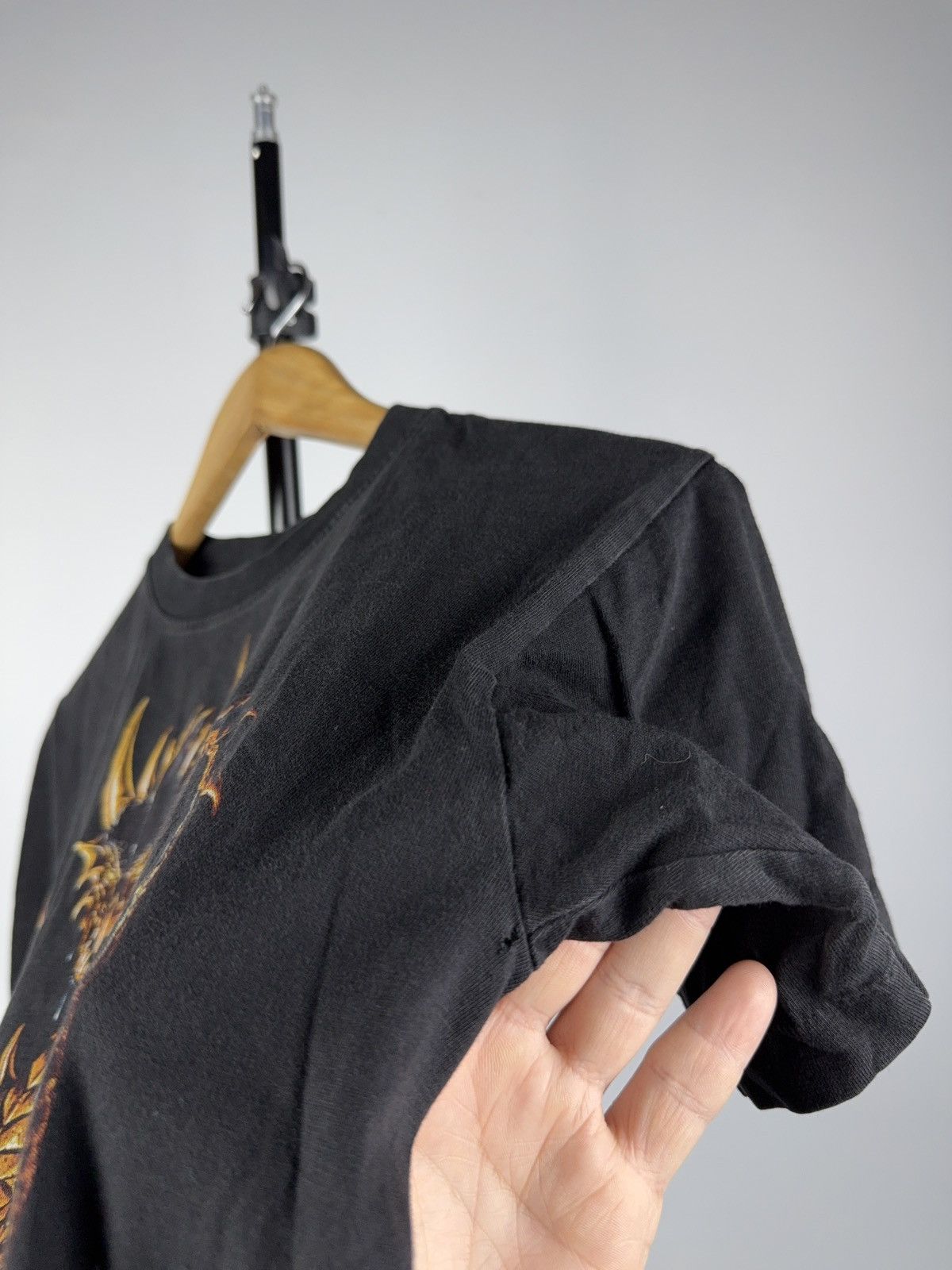 Japanese Brand Vintage 90s Dragon Graphic Fantasy Gothic Style Tee Shirt Size US S / EU 44-46 / 1 - 6 Thumbnail