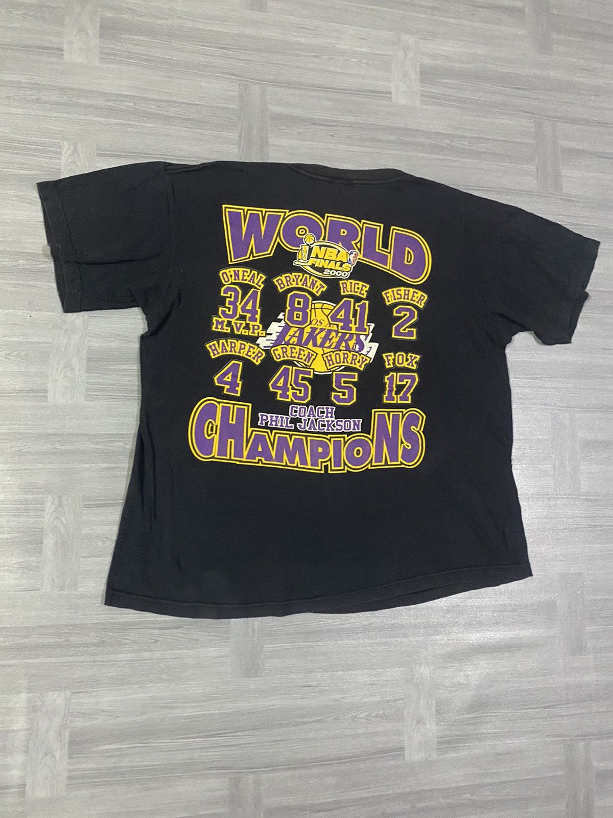 NBA Vintage Lakers Champions T-Shirt NBA Finals 2000's Kobe Size US XL / EU 56 / 4 - 12 Thumbnail