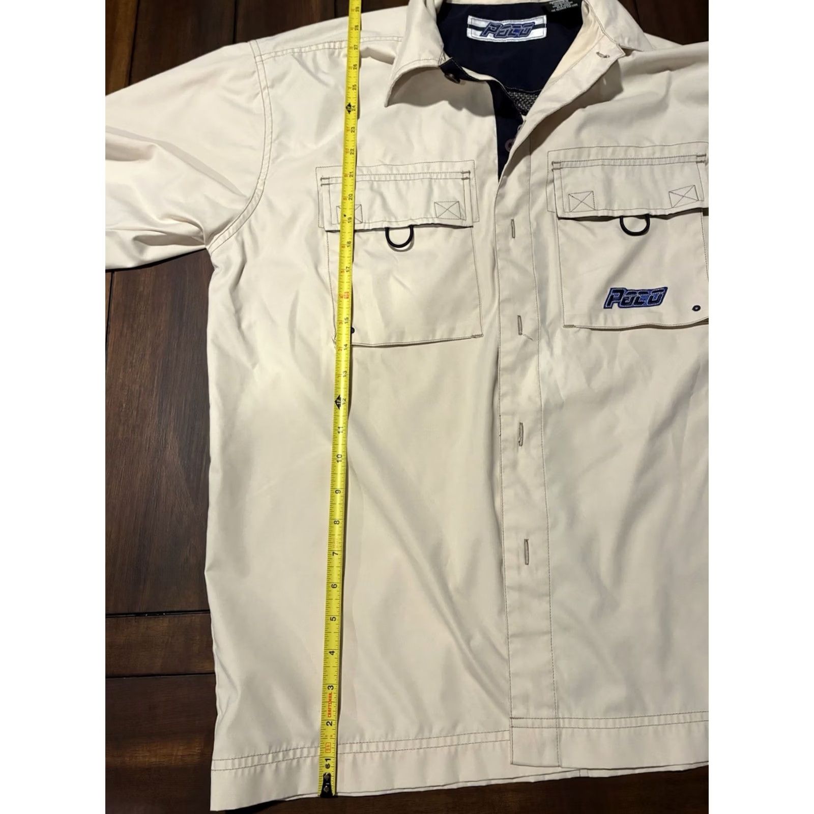 Vintage PACO Jacket Windbreaker Beige Pockets Men S Polyester Lining Regular Small Slim? Size US S / EU 44-46 / 1 - 6 Thumbnail