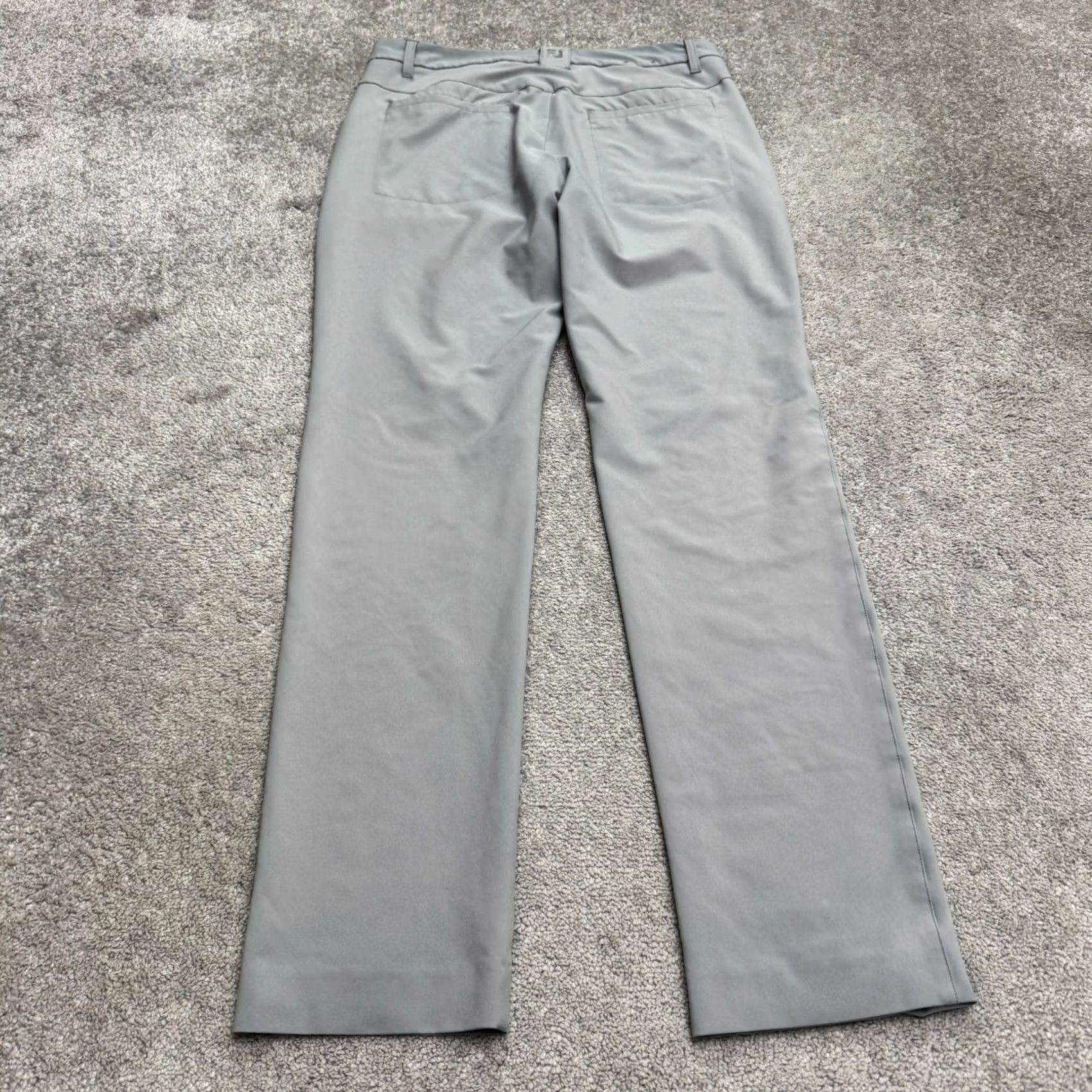 Hurley FootJoy FJ Performance Golf Chino Pants Mens 34x34 Gray Flat Front Straight Leg Size US 40 / EU 56 - 2 Thumbnail
