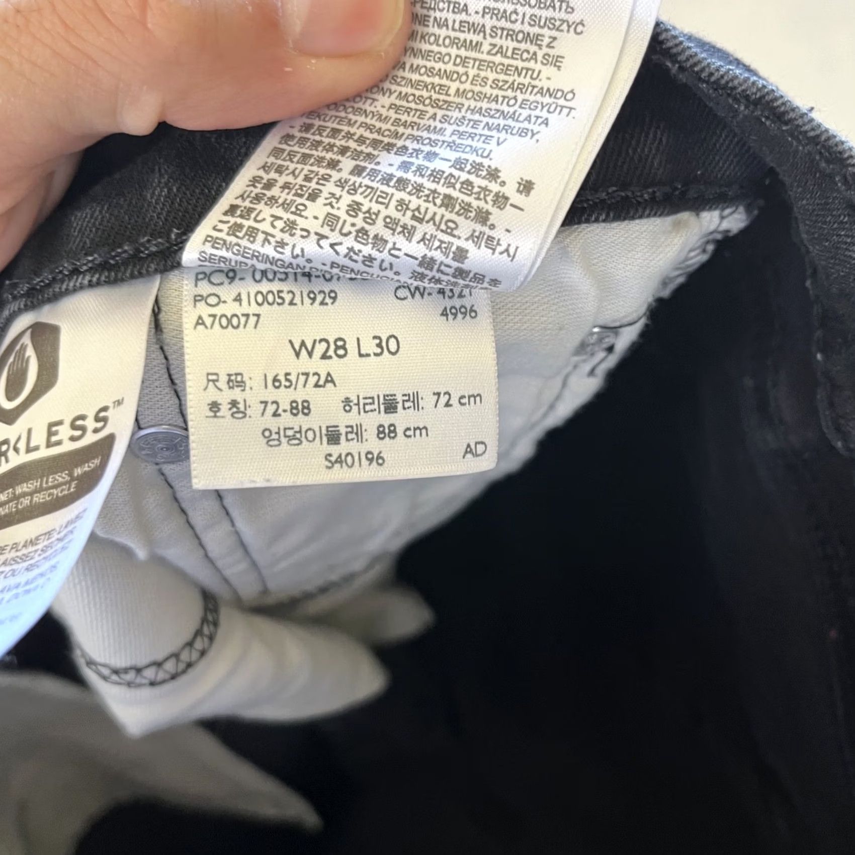 Levi's Levi's 514 Jeans Size 28x30 Black Denim Regular Straight 5-Pocket Design Men Size US 28 / EU 44 - 5 Thumbnail