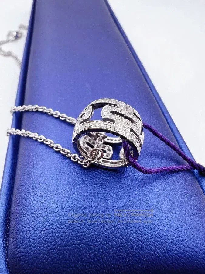 Bvlgari BVLGARI White Gold Paperclip Necklace. Size ONE SIZE - 1 Thumbnail