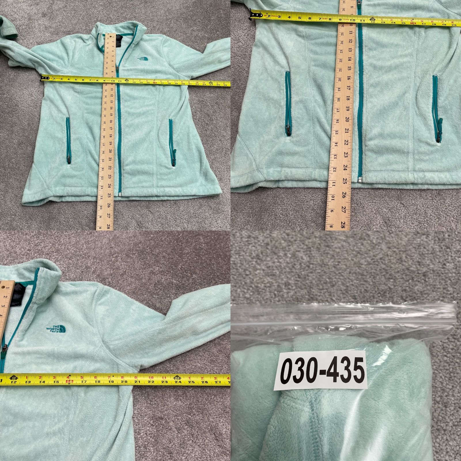 The North Face The North Face Helata Fuzzy Fleece Jacket Womens Large Green Full Zip Outdoor Size L / US 10 / IT 46 - 9 Thumbnail
