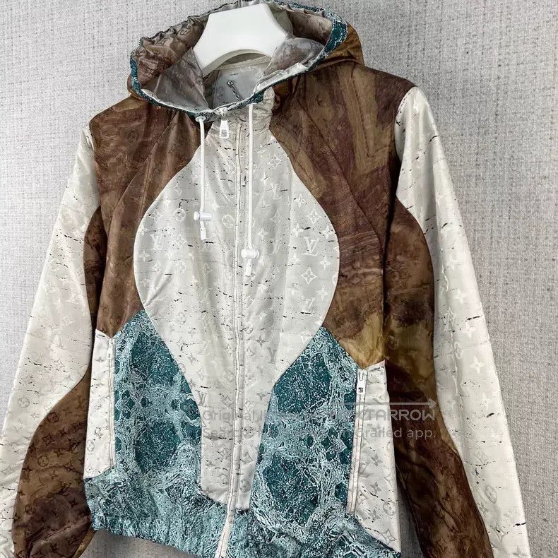 Louis Vuitton Louis Vuitton FW21 Marble Print Full Print Hooded Jacket Size US S / EU 44-46 / 1 - 2 Thumbnail