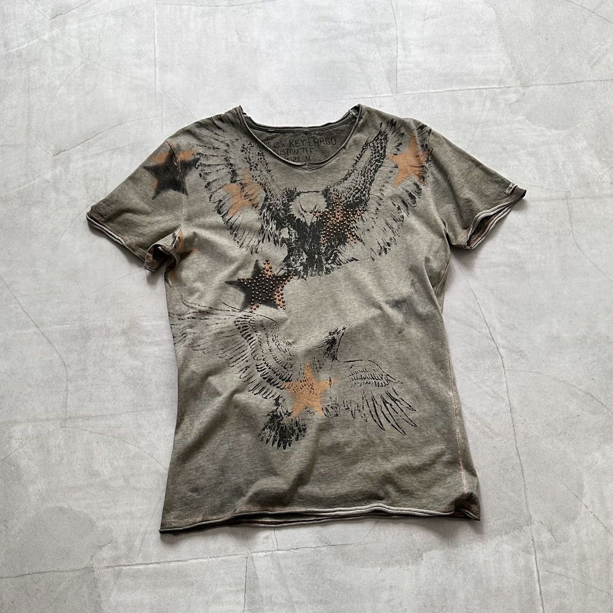 Japan Eagle Stars Studded Military T Shirt In The Attic Vibe
