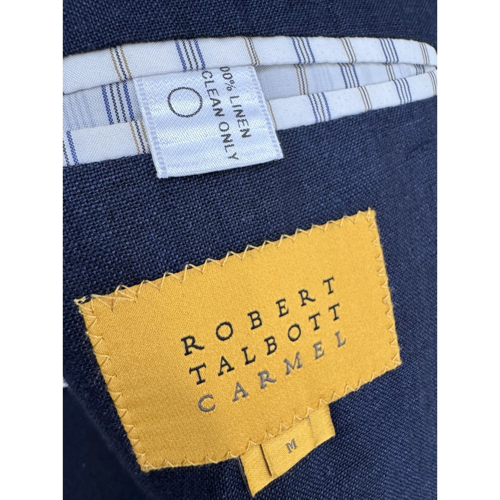 Robert Talbott Robert Talbott Carmel Blazer Jacket Mens M Blue - Linen - Regular - Toy? Size 40R - 7 Thumbnail