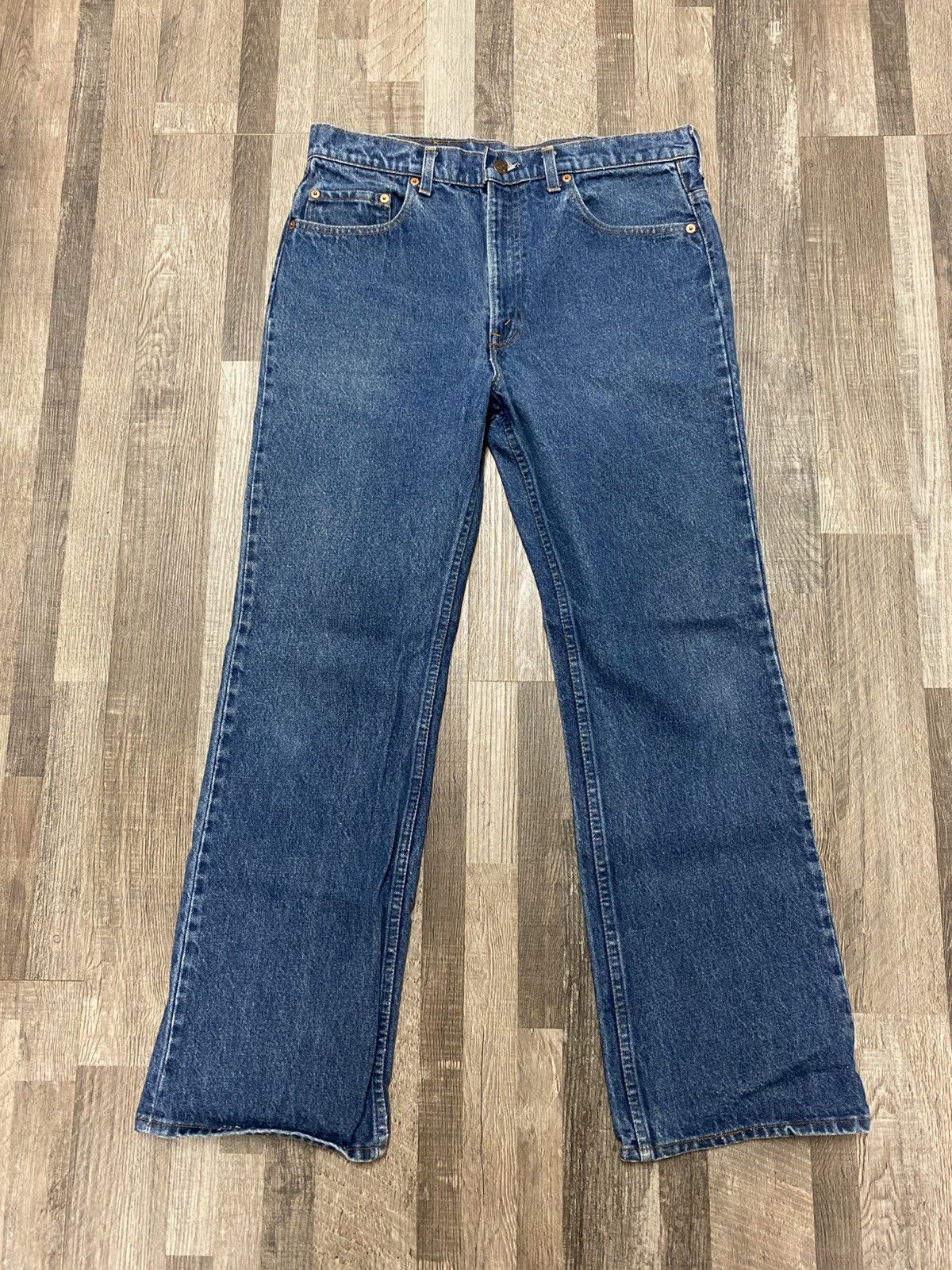 Levi's Vintage 1985 80’s Levis Bootcut Flare Denim Jeans Rare Grail Size US 34 / EU 50 - 1 Thumbnail