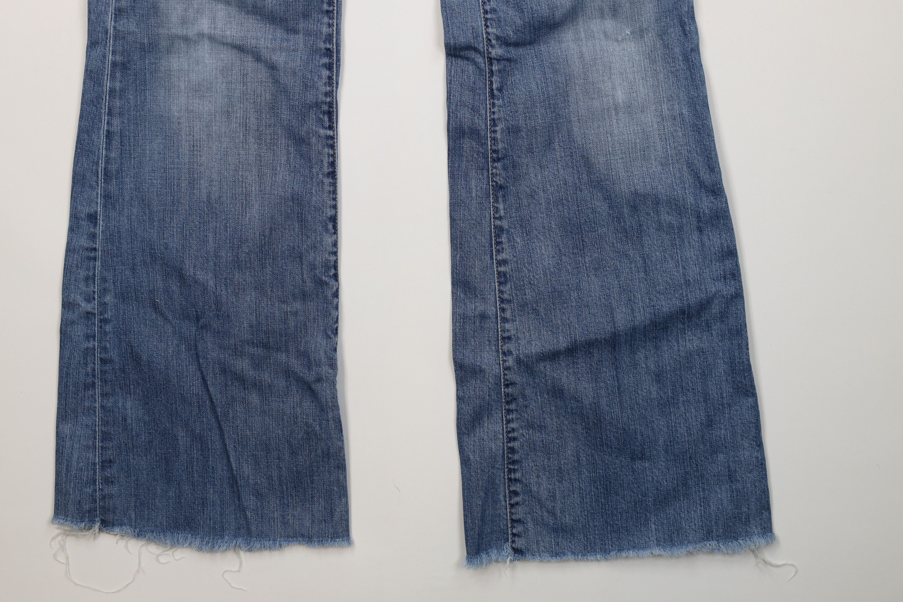 Gap Vintage Y2K Gap Babydoll Flared Wide Leg Denim Jeans Blue Size 27" / US 4 / IT 40 - 5 Thumbnail