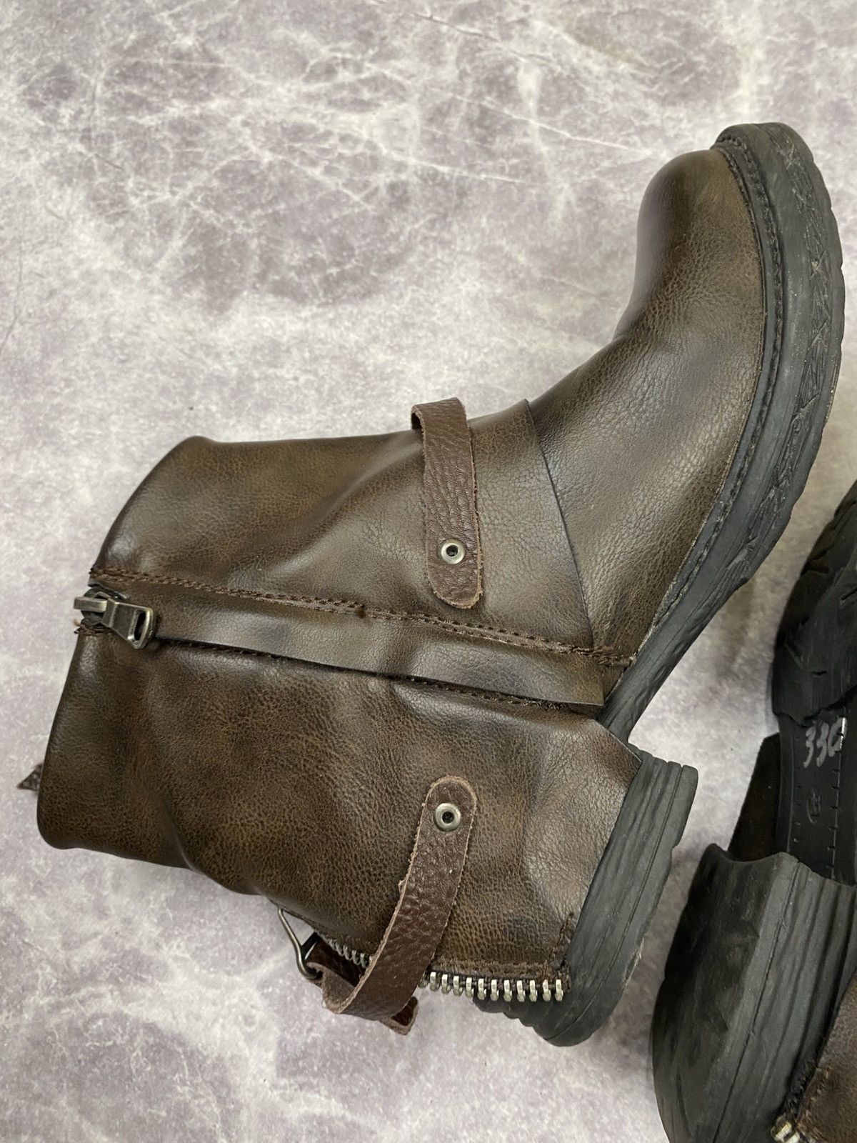 Other Vintage Avantgarde Y2K Grange A.S.98 Style Boho Boots ASH Size US 8 / IT 38 - 13 Thumbnail