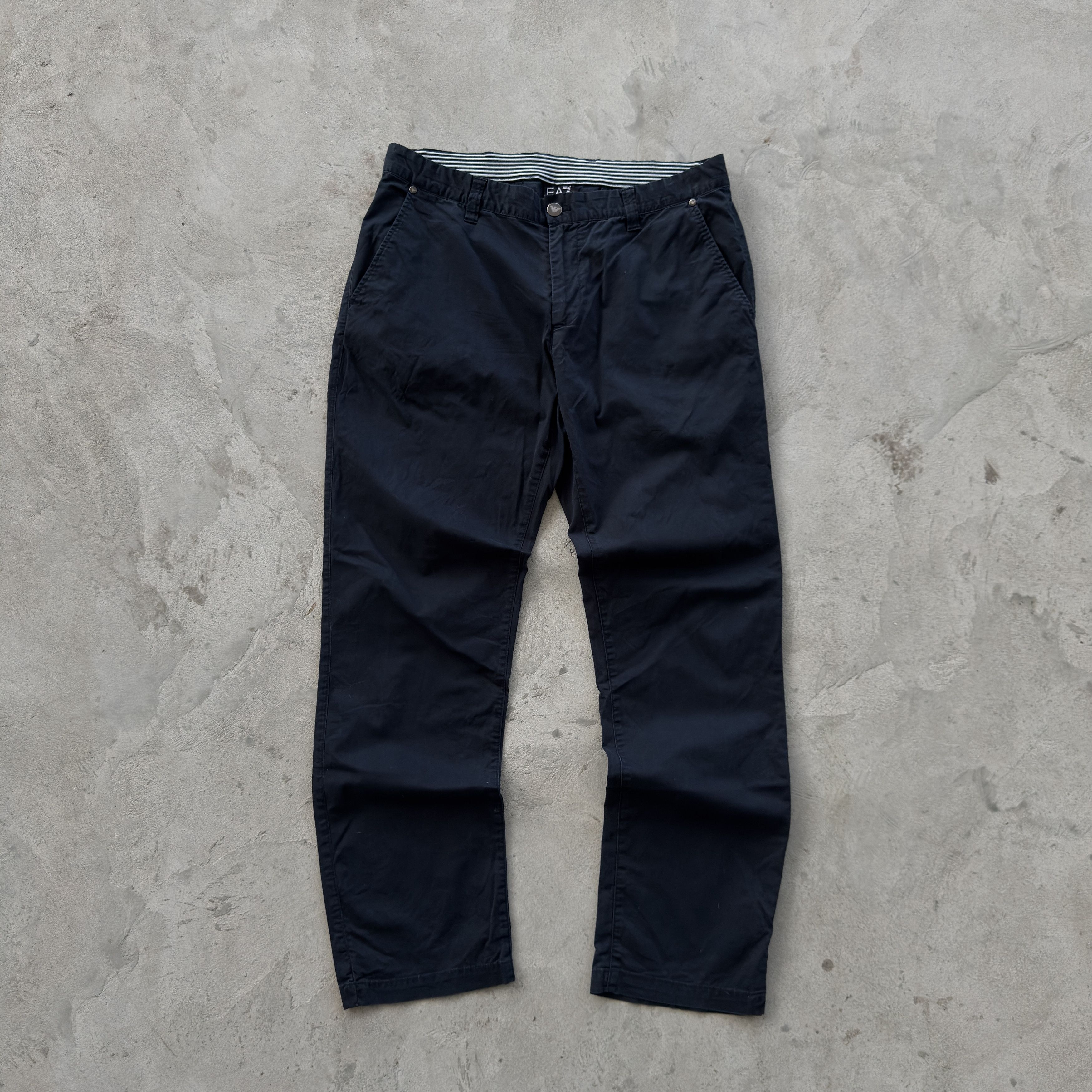Emporio Armani EA7 Emporio Armani Cotton Casual Chino Pants Navy Blue XL Size US 36 / EU 52 - 1 Thumbnail