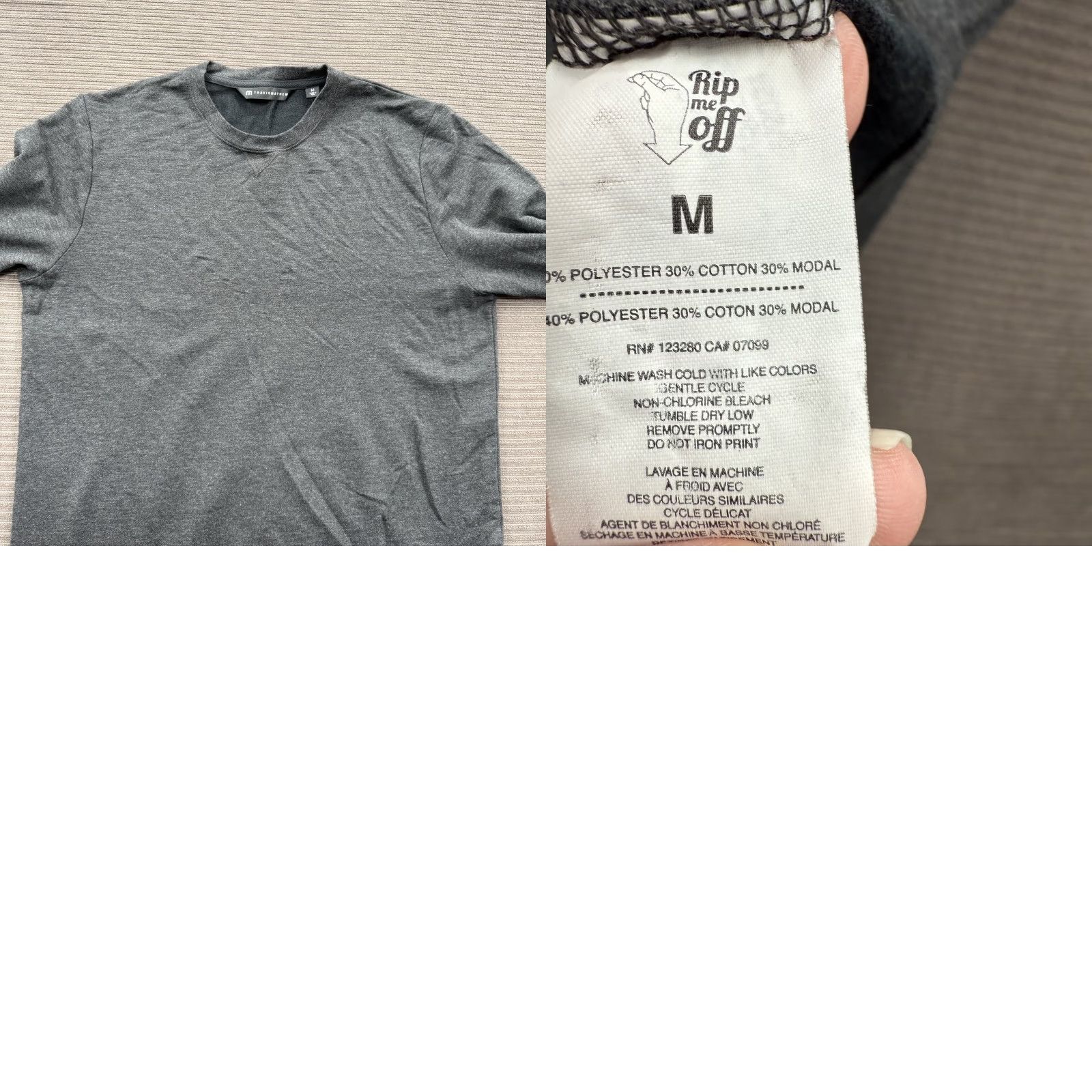 TravisMathew TravisMathew Sweater Mens Medium Crewneck Pullover Gray Modal Blend Knit Casual Golf Layer Size US M / EU 48-50 / 2 - 8 Thumbnail