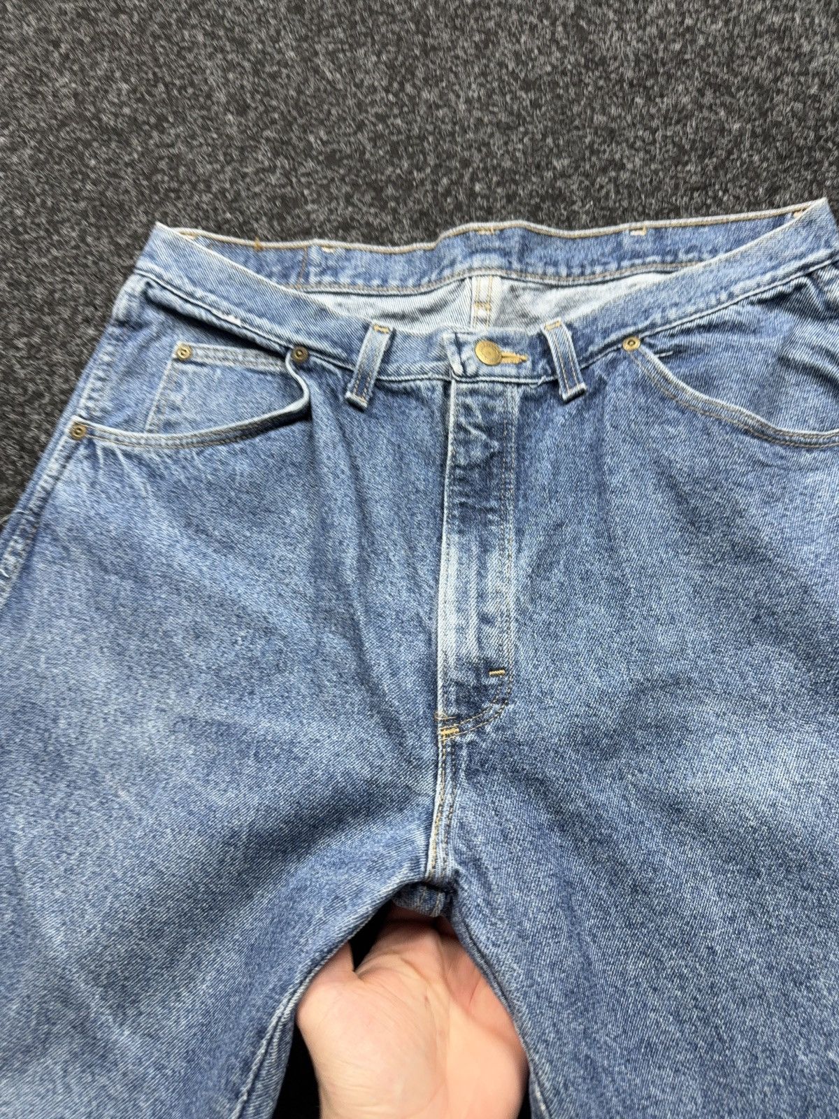 Wrangler Vintage 80s Retro Wrangler Rare Western Cowboy Jeans USA Size US 35 - 8 Thumbnail
