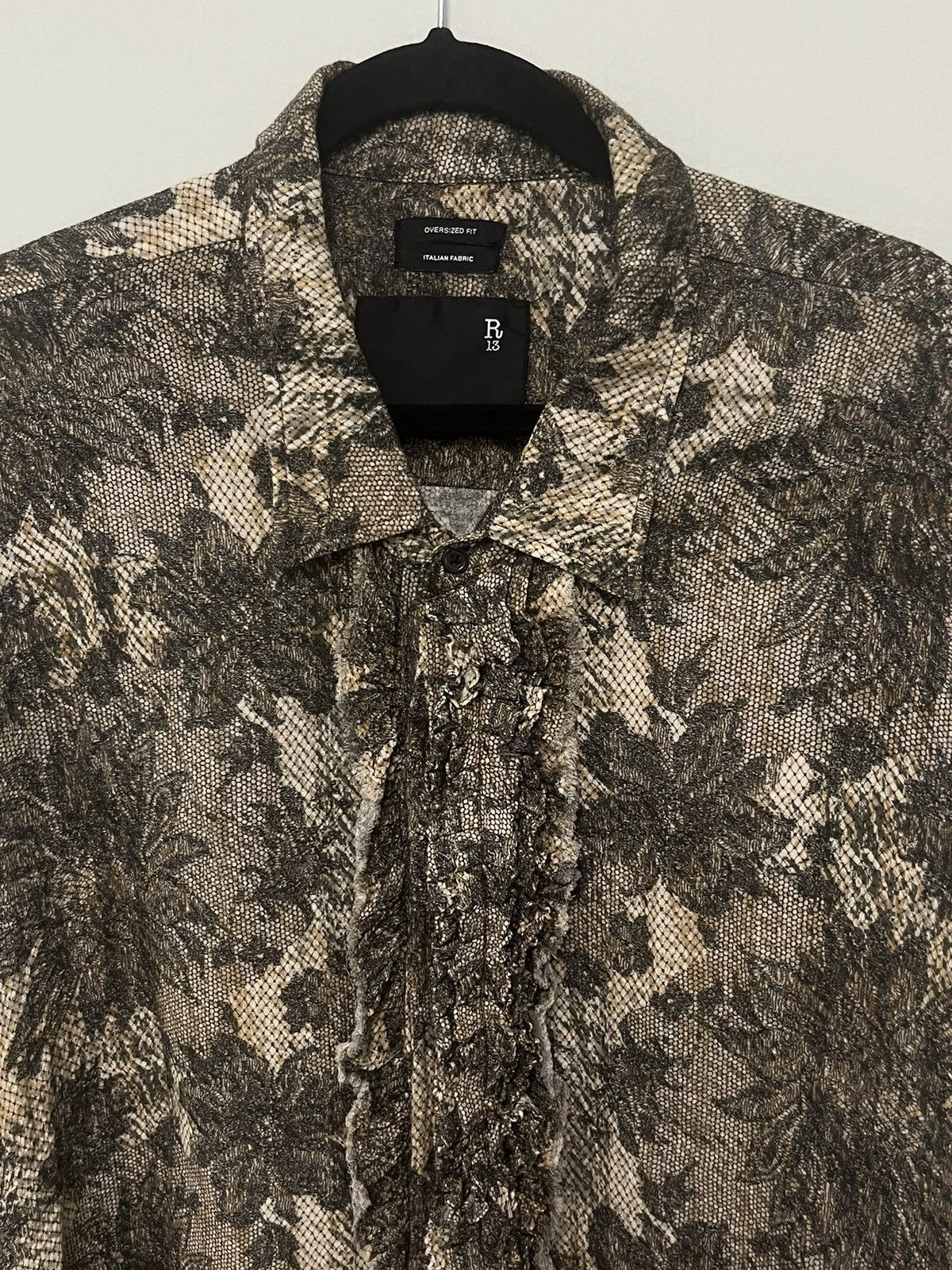 R13 Drop neck tuxedo shirt. Small Size US S / EU 44-46 / 1 - 5 Thumbnail
