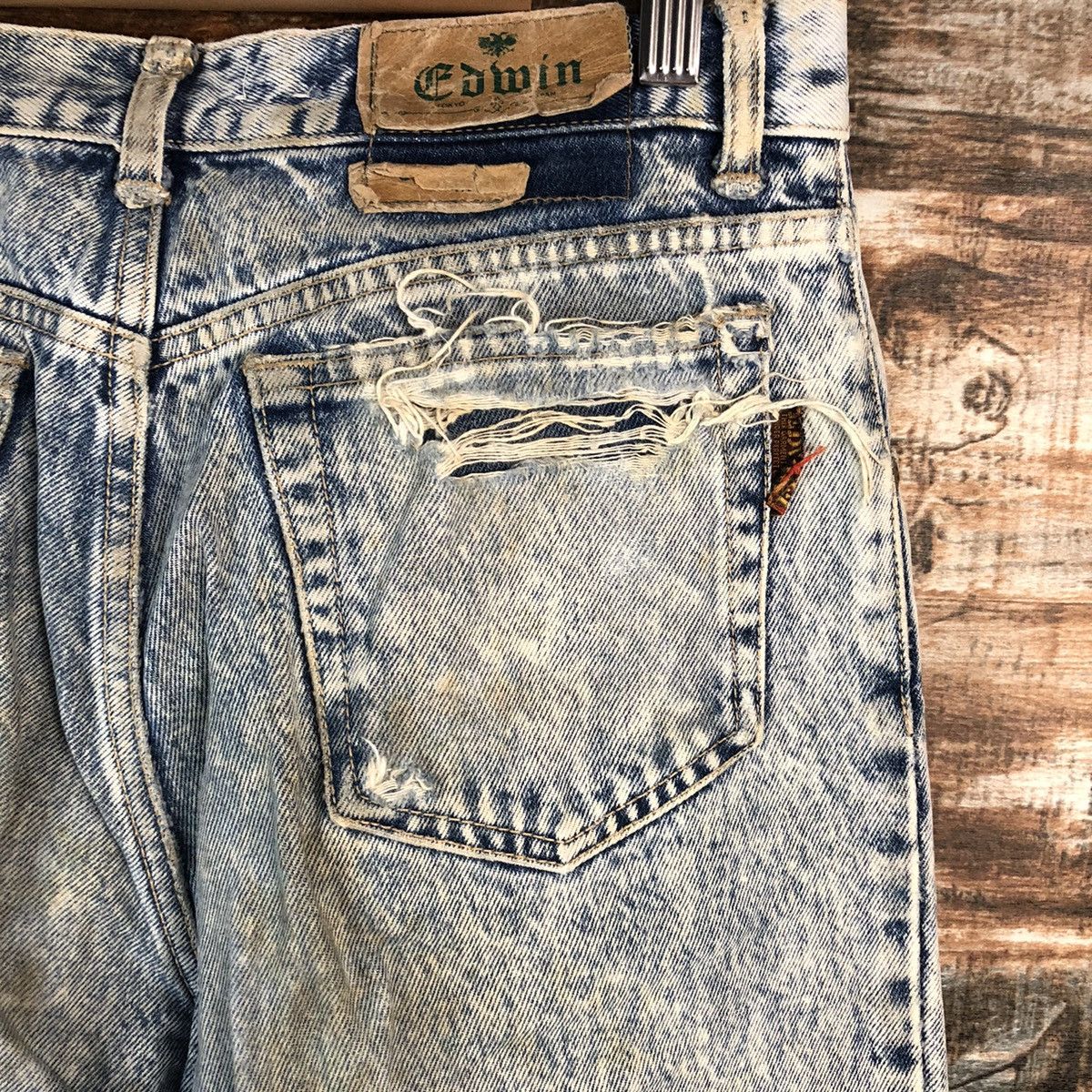 Edwin Edwin vintage Blue Denim Pants #A2125 Size US 30 / EU 46 - 15 Thumbnail