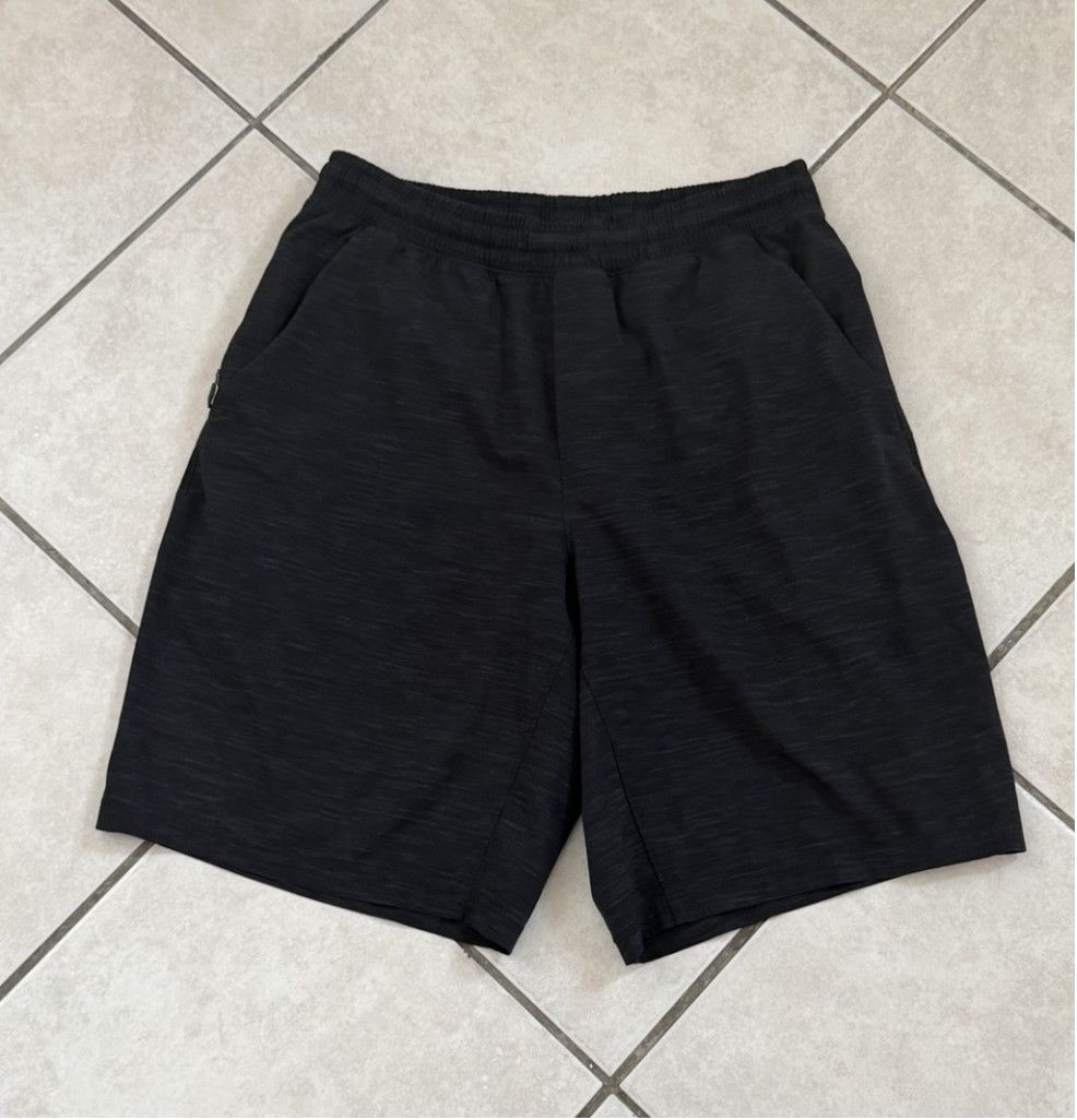 Lululemon LULULEMON PACE BREAKER SHORT LINER 9” HEATHER BLACK SZ SMALL Size US 28 / EU 44 - 2 Thumbnail